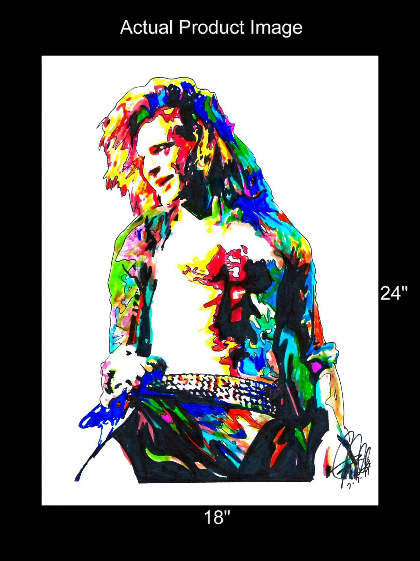 David Lee Roth Van Halen Rock Music Poster Print Wall Art 18x24