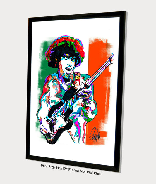 Phil Lynott Thin Lizzy Singer Hard Rock Music Poster Print Wall Art 11x17