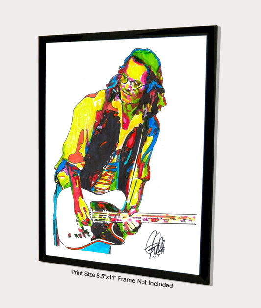 Johnny Depp Hollywood Vampires Guitar Hard Rock Poster Print Wall Art 8.5x11