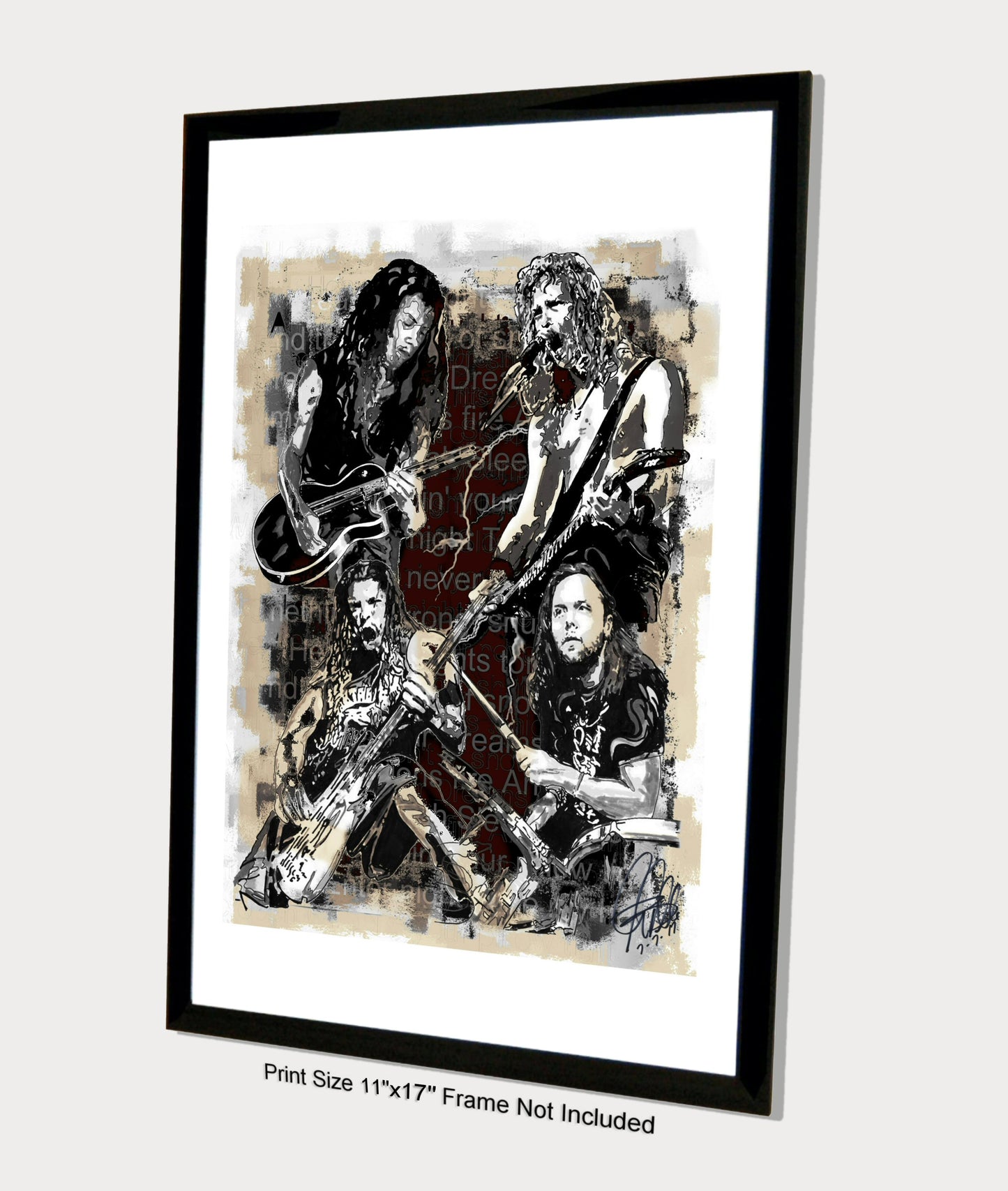 Metallica Thrash Metal Music Print Poster Wall Art 11x17