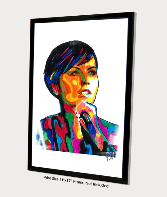 Dolores ORiordan The Cranberries Singer Rock Music Poster Print Wall Art 11x17