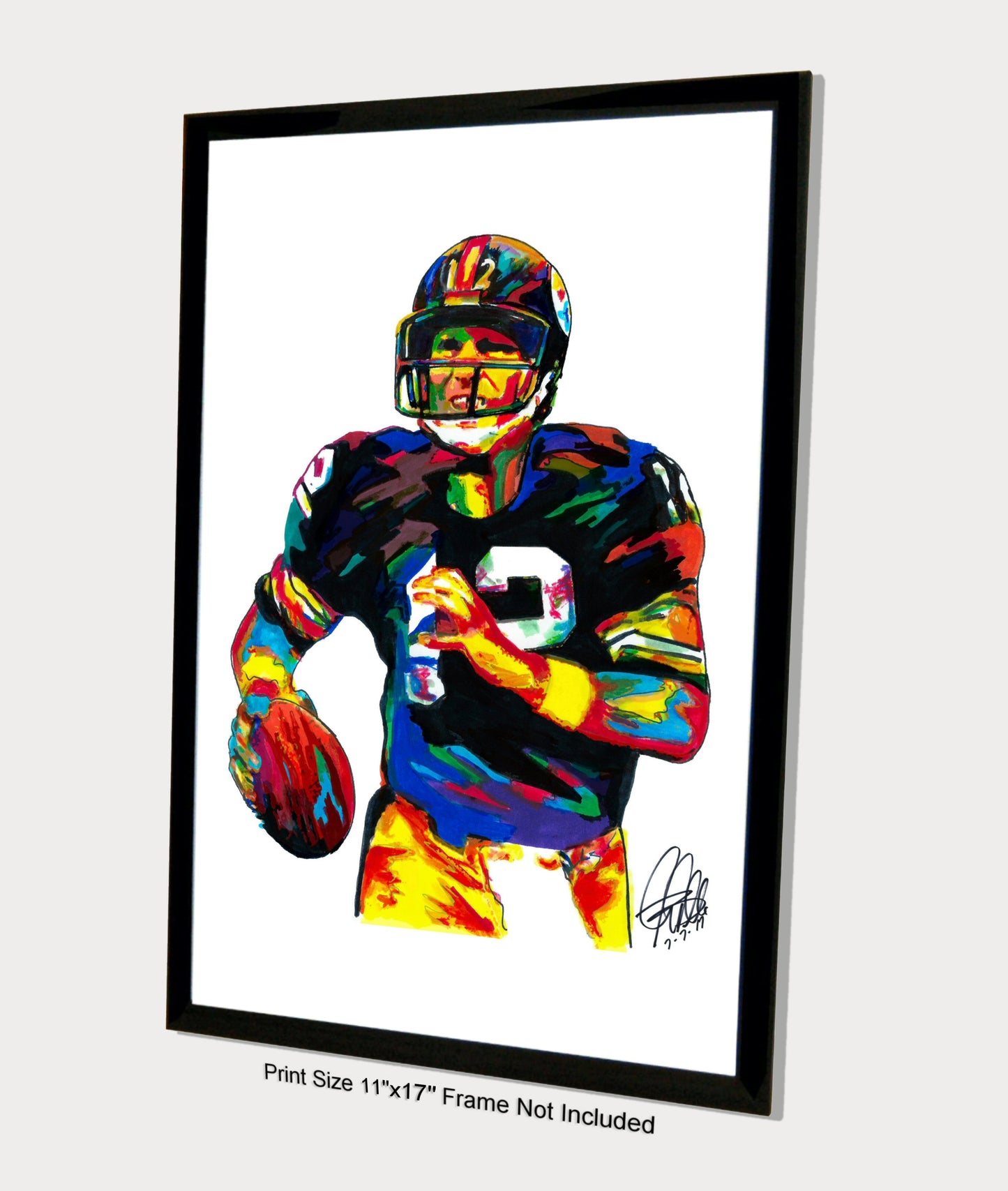 Terry Bradshaw Pittsburgh Steelers Football Sports Print Poster Wall Art 11x17