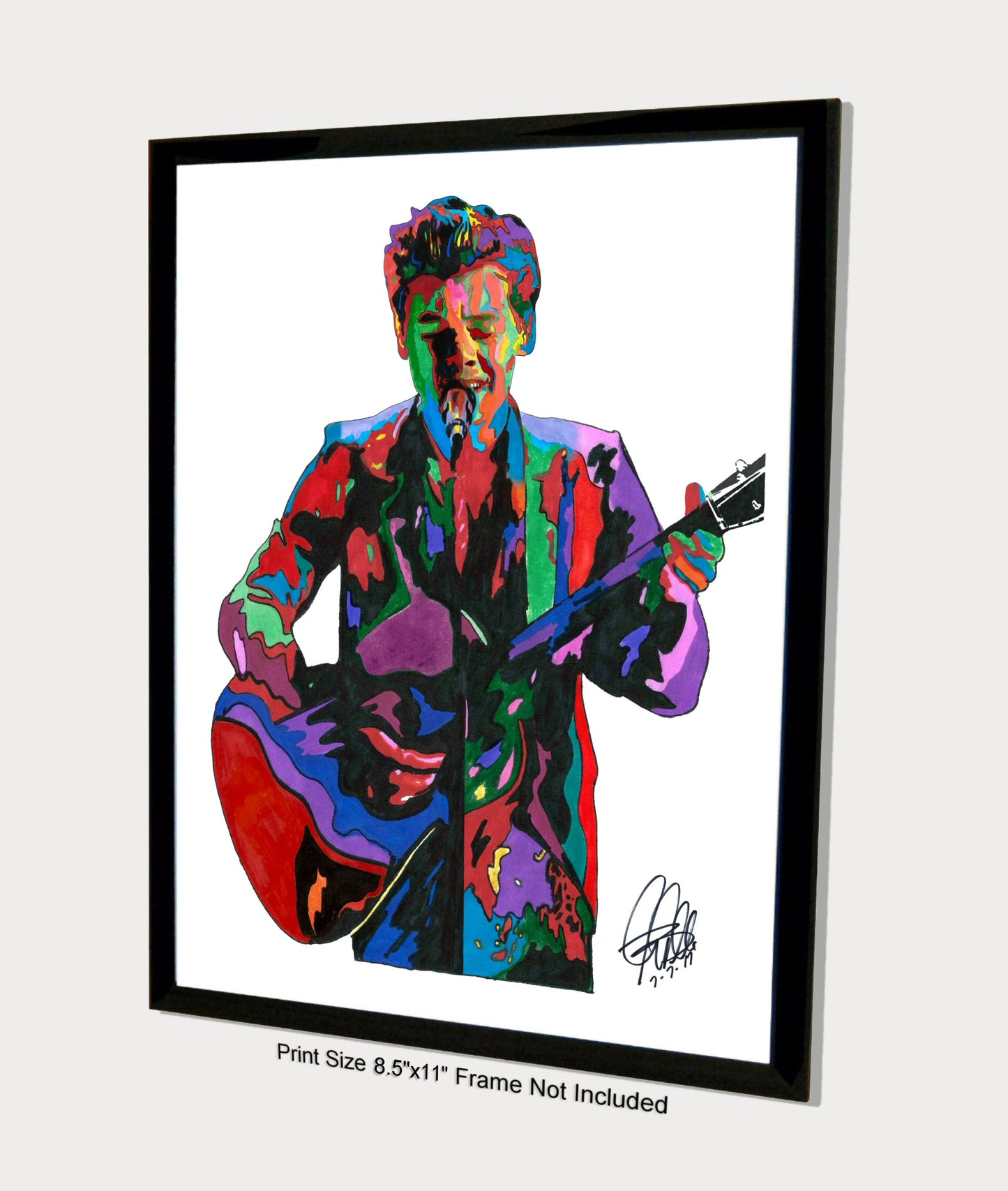 Harry Styles Singer Guitar Rock Music Poster Print Wall Art 8.5x11