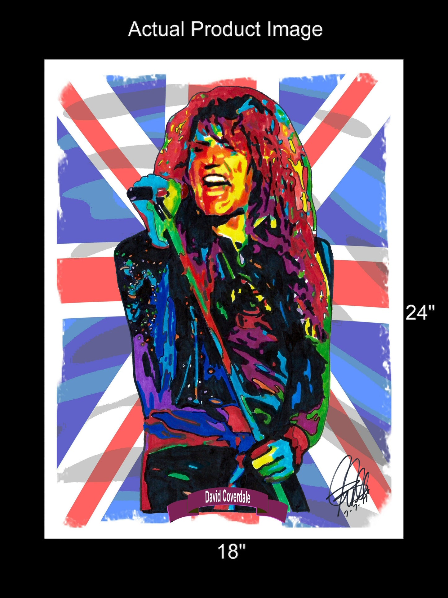 David Coverdale Whitesnake Singer Hard Rock Music Poster Print Wall Art 18x24