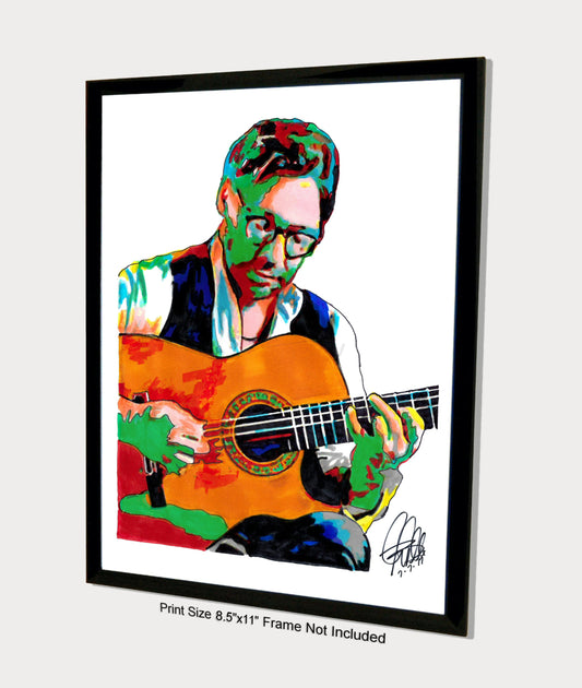 Al Di Meola Guitar Jazz Music Poster Print Wall Art 8.5x11