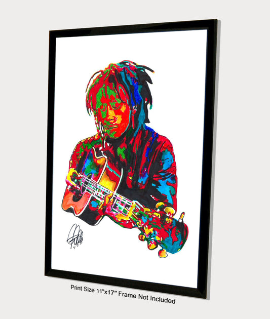 Bob Marley The Wailers Guitar Ska Music Poster Print Wall Art 11x17