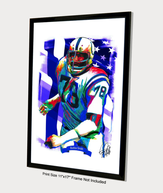 Bubba Smith Baltimore Colts Football Poster Print Wall Art 11x17