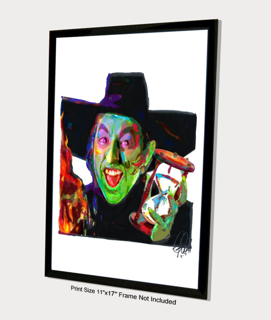 Wicked Witch of the West Wizard of Oz Margaret Hamilton Poster Print Art 11x17