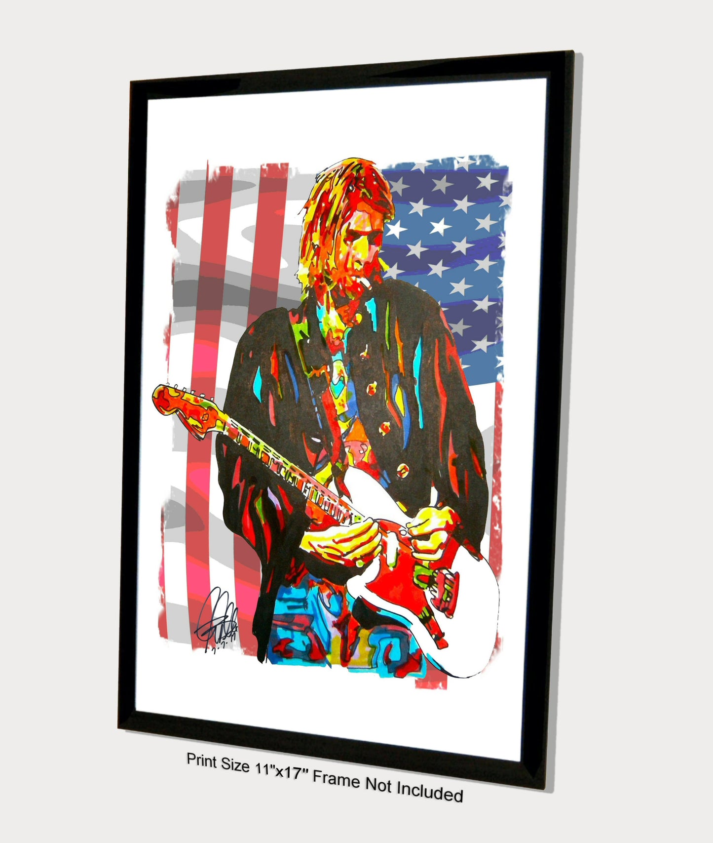 Kurt Cobain Nirvana Alternative Rock Music Poster Print Wall Art 11x17