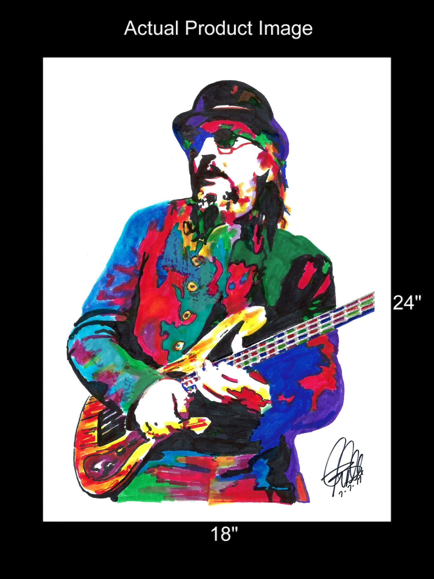 Les Claypool Primus Singer Bass Guitar Rock Music Poster Print Wall Art 18x24