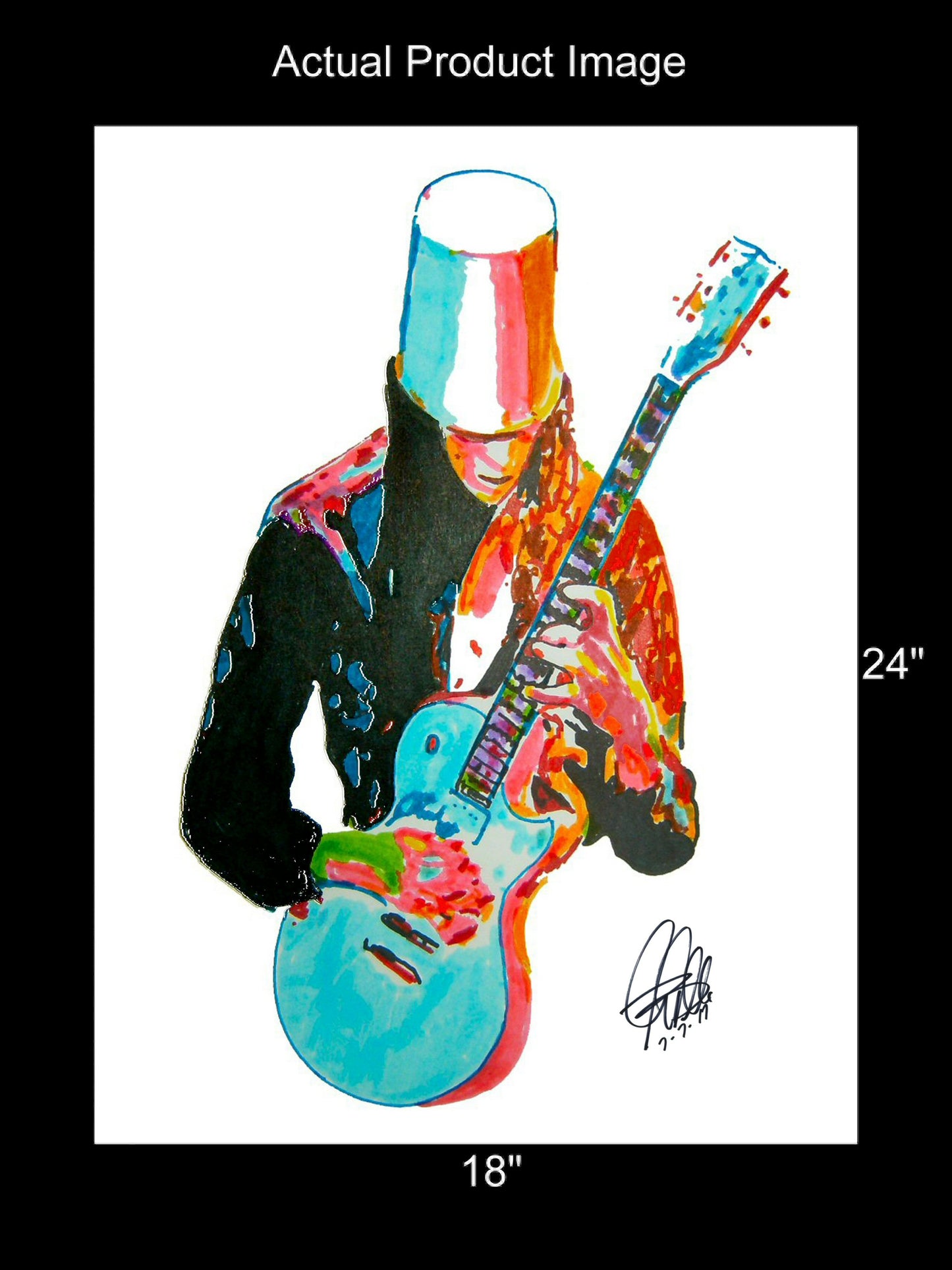 Buckethead Guns n Roses Heavy Metal Rock Music Print Poster Wall Art 18x24