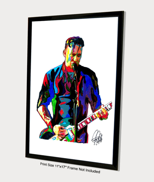 Michael Poulsen Volbeat Metal Rock Music Poster Print Wall Art 11x17