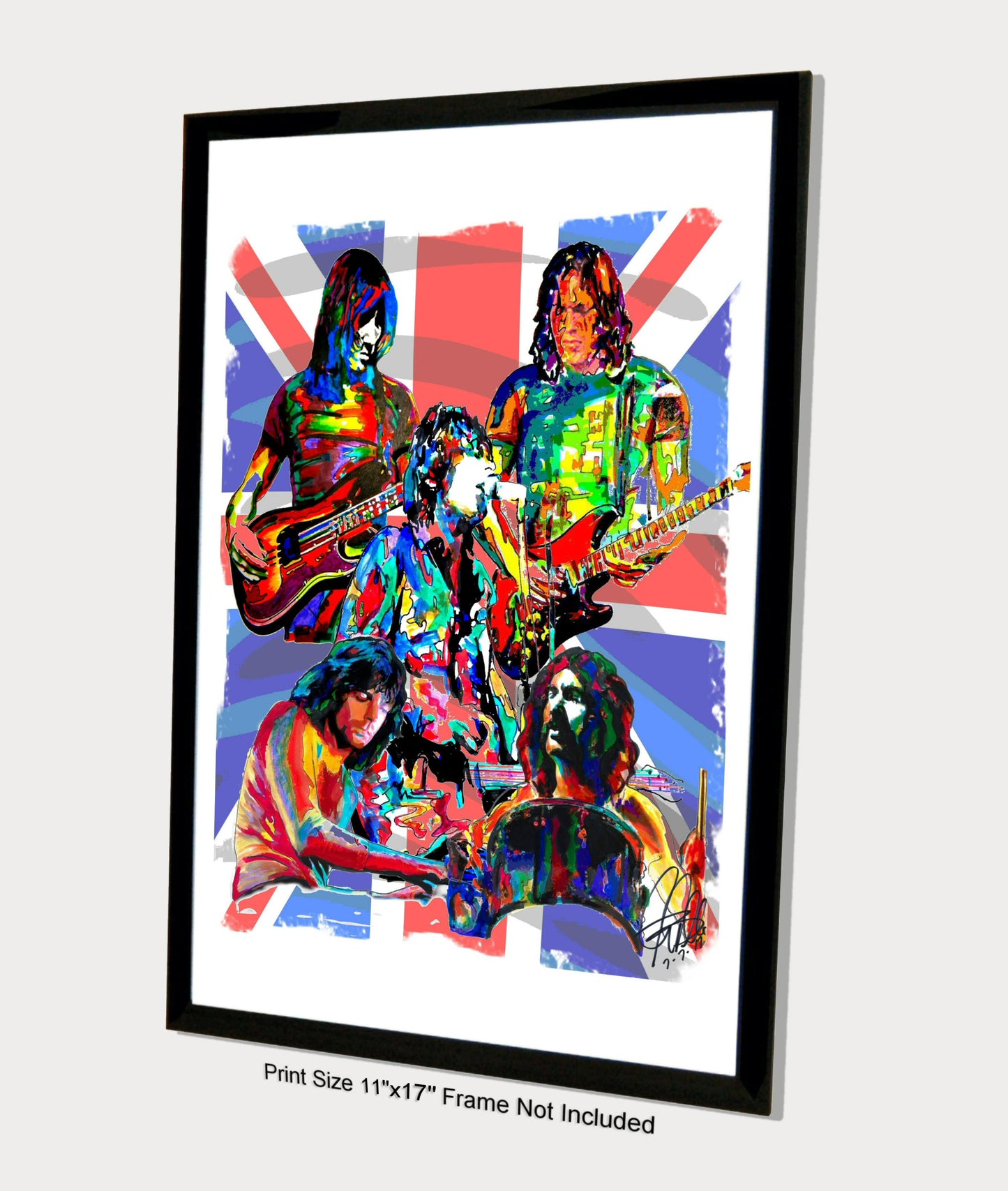 Pink Floyd Waters Gilmour Barrett Rock Music Poster Print Wall Art 11x17