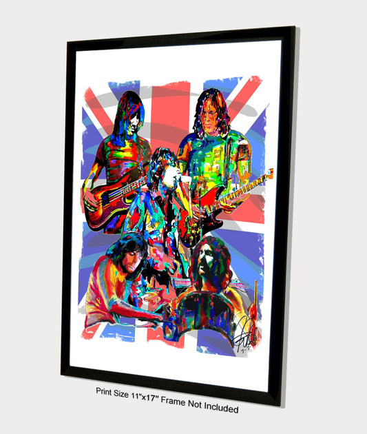 Pink Floyd Waters Gilmour Barrett Rock Music Poster Print Wall Art 11x17