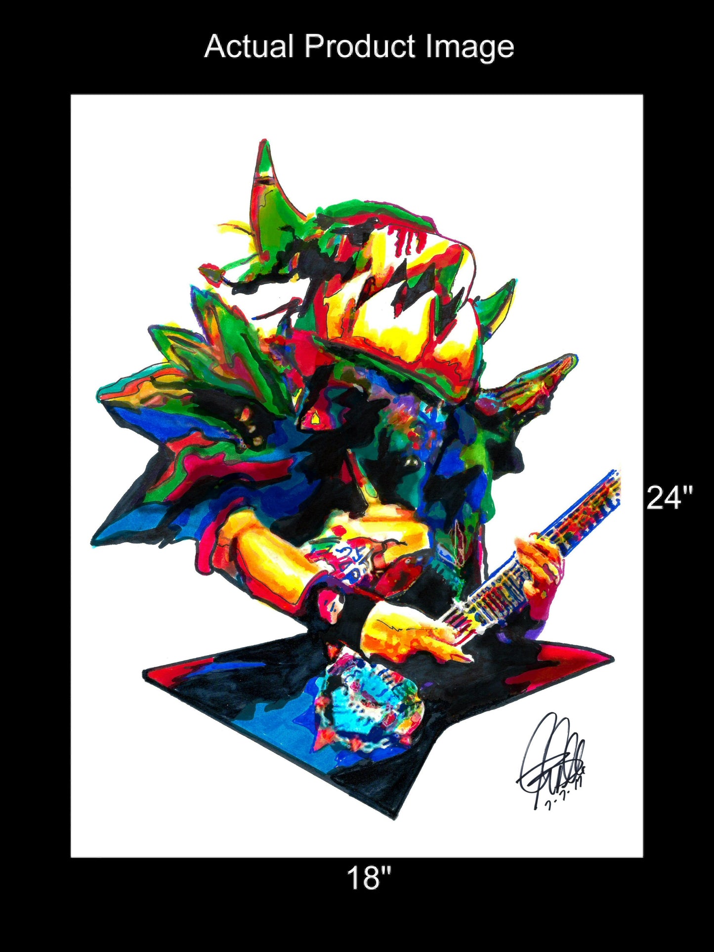 Balsac the Jaws of Death GWAR Guitar Rock Music Poster Print Wall Art 18x24