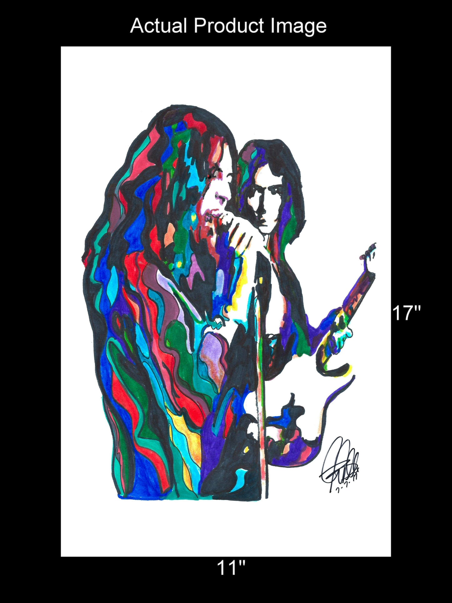 Ian Gillan Ritchie Blackmore Deep Purple Rock Music Poster Print Art 11x17