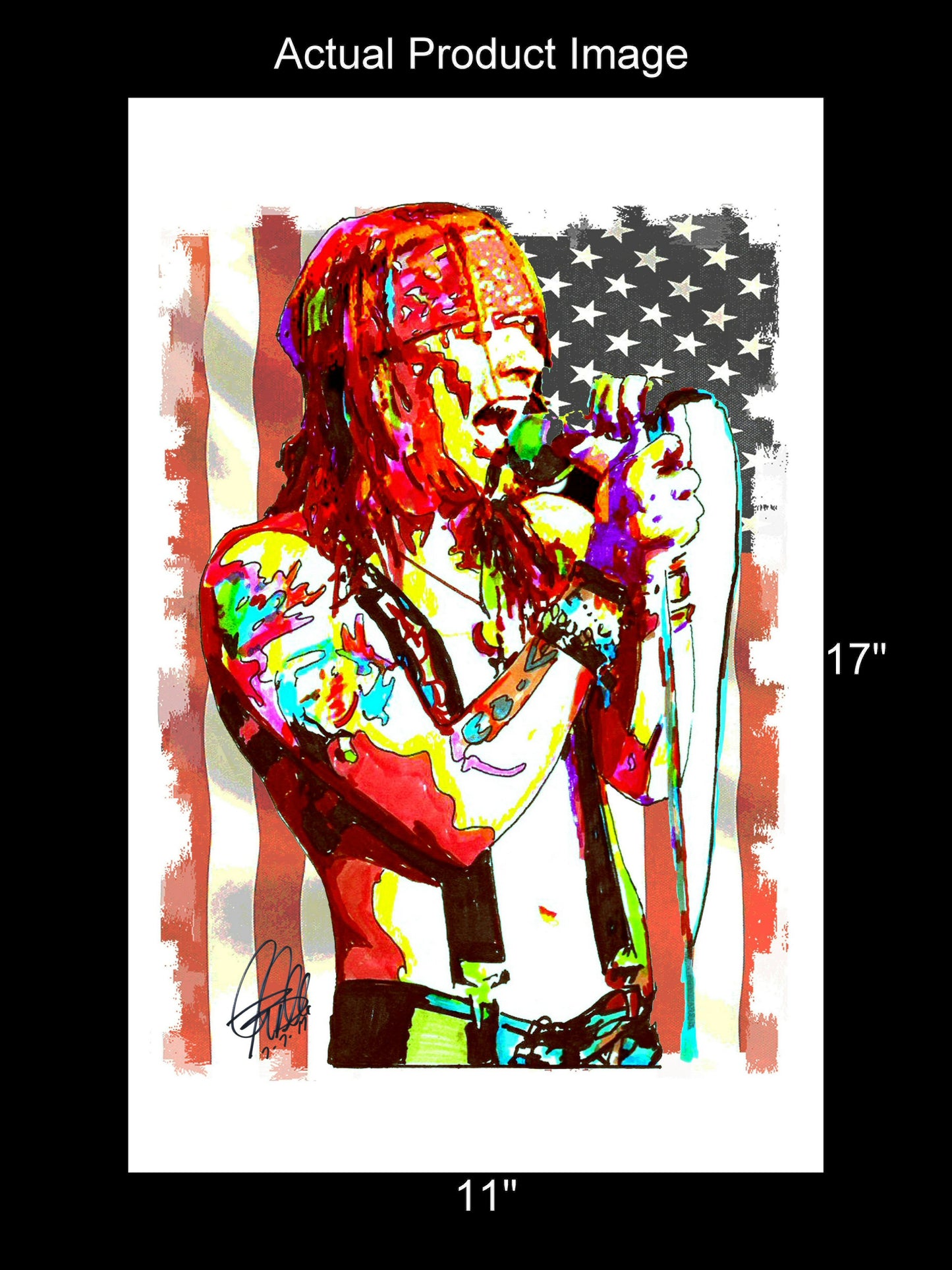 Axl Rose Guns N Roses Singer Hard Rock Music Poster Print Wall Art 11x17