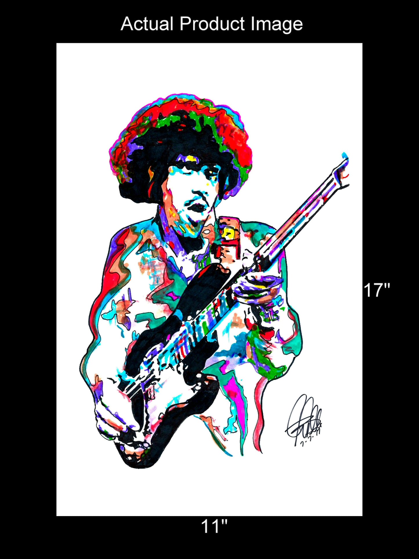 Phil Lynott Thin Lizzy Singer Rock Music Poster Print Wall Art 11x17