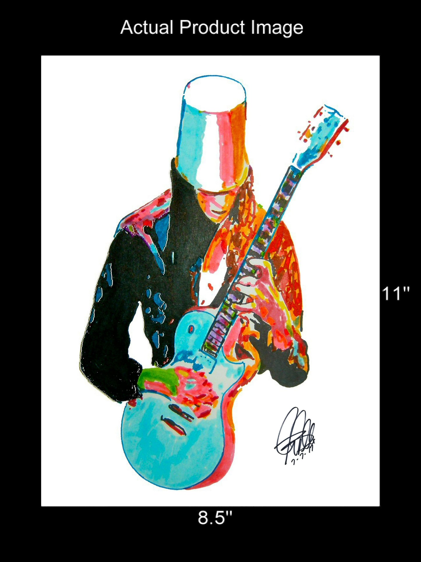 Buckethead Guns n Roses Heavy Metal Rock Music Print Poster Wall Art 8.5x11