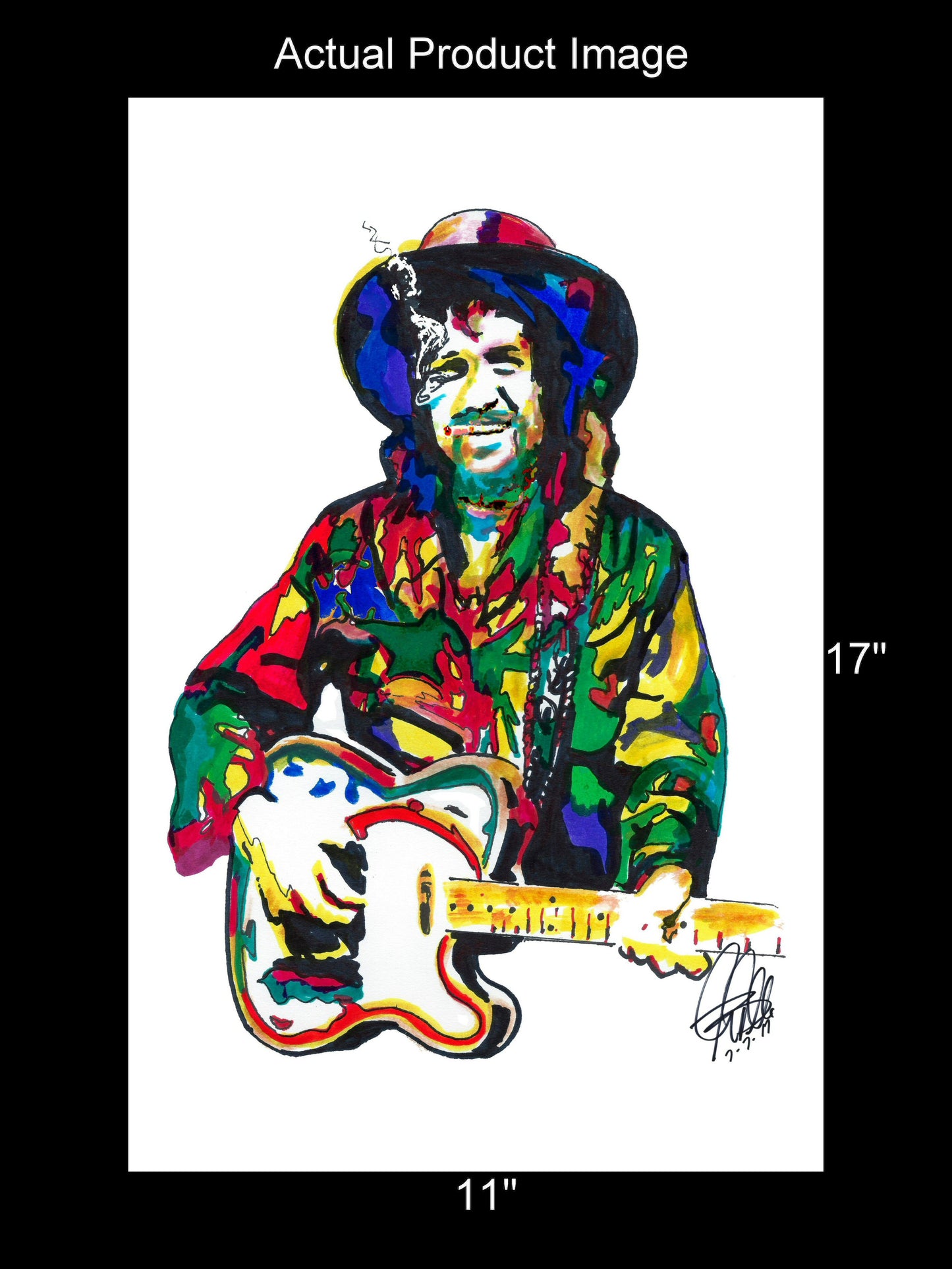 Waylon Jennings Singer Country Music Poster Print Tribute Wall Art 11x17