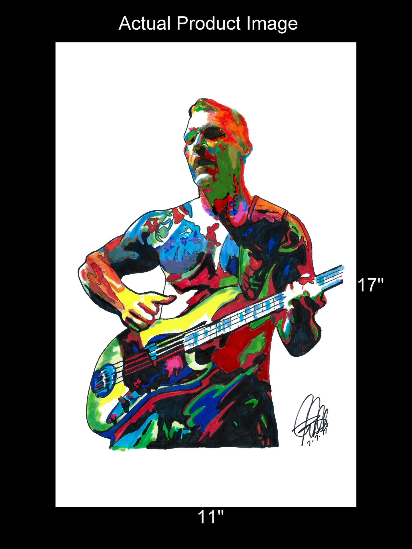 Tim Commerford Rage Against the Machine Rock Music Poster Print Wall Art 11x17