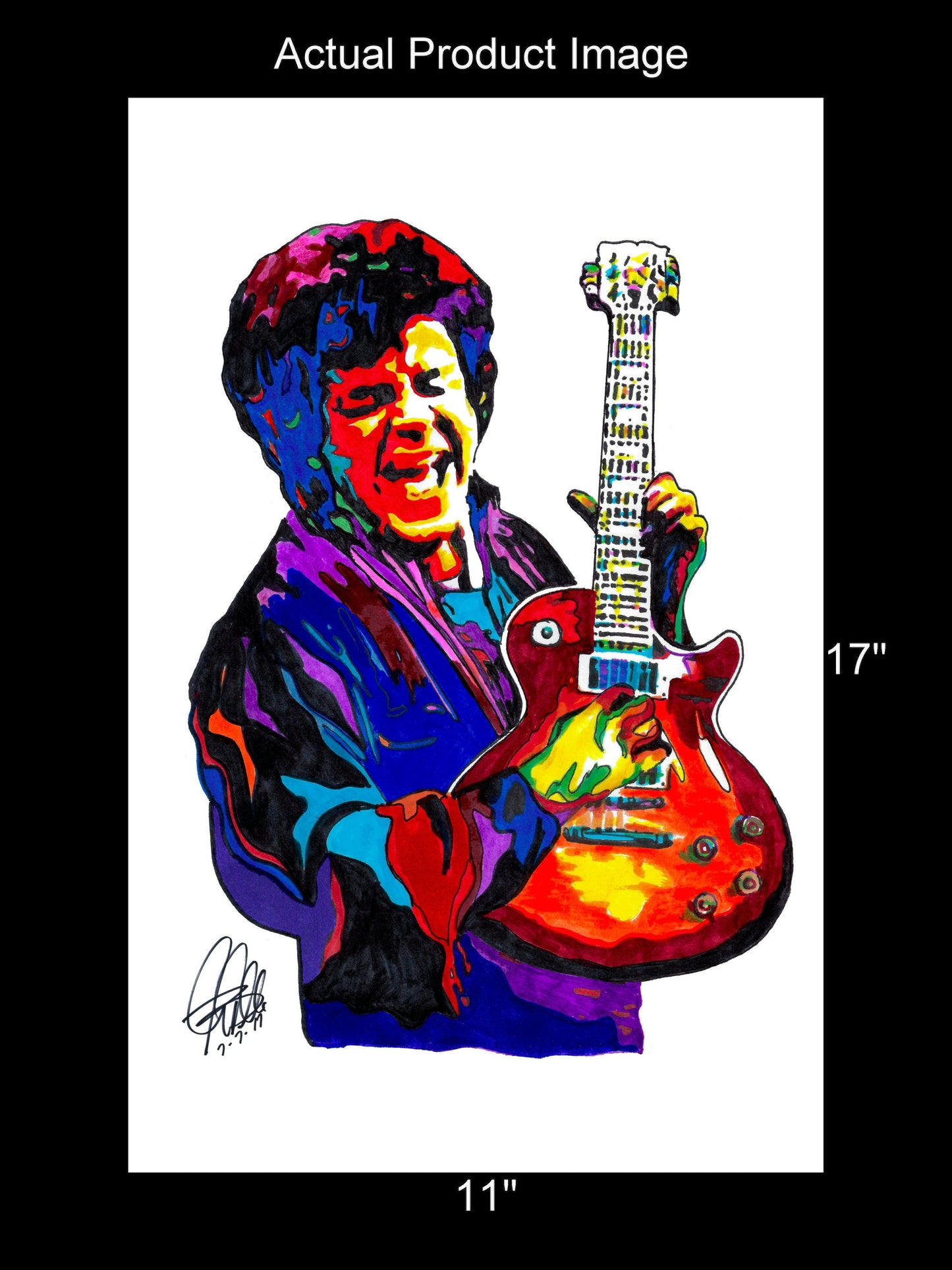 Mike Bloomfield Guitar Blues Rock Music Poster Print Wall Art 11x17