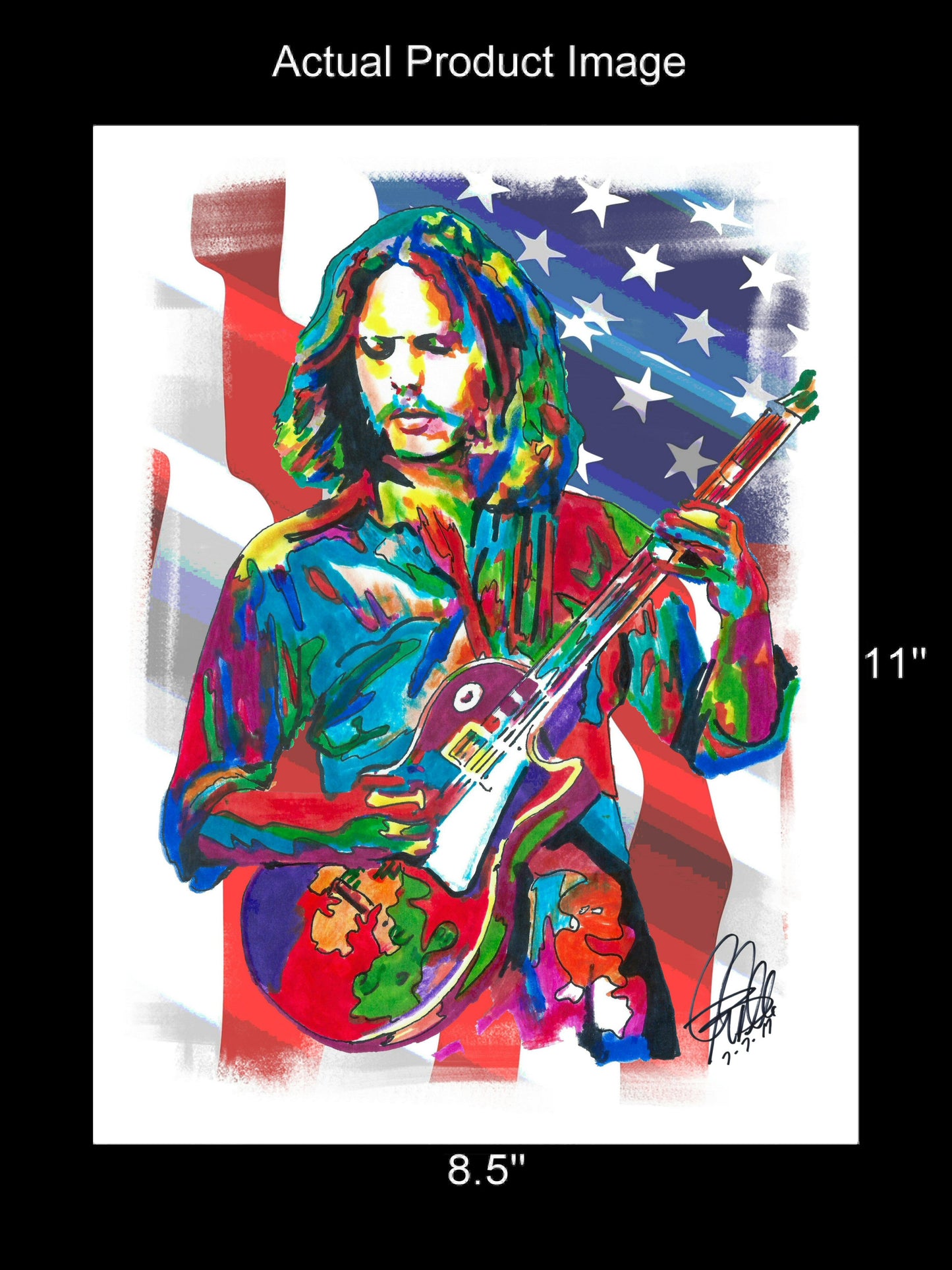 Don Felder Eagles Guitar American Rock Music Poster Print Wall Art 8.5x11