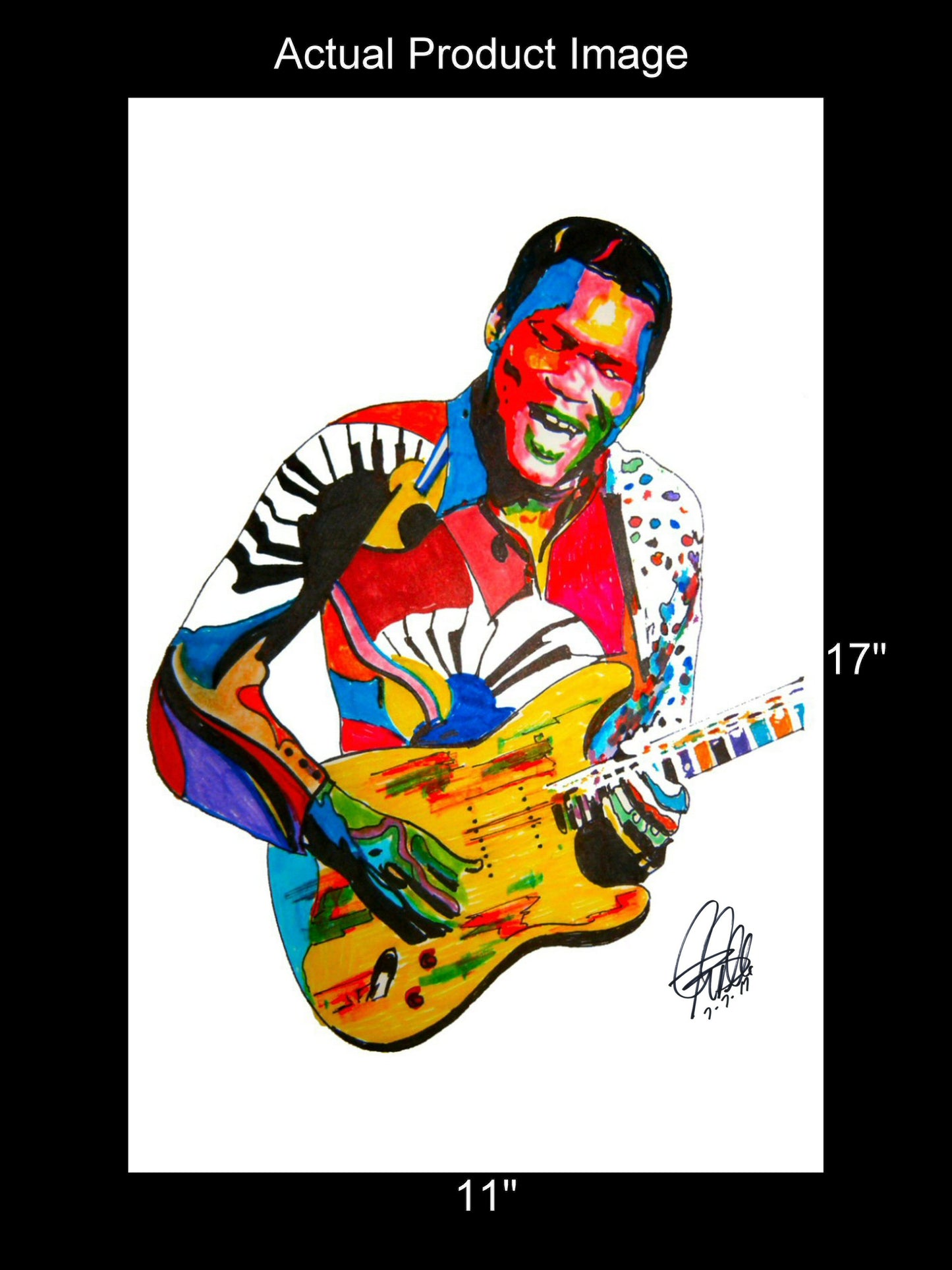 Robert Cray Singer Blues Rock Guitar Music Poster Print Wall Art 11x17