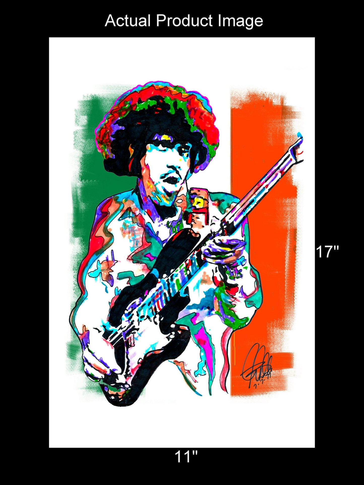 Phil Lynott Thin Lizzy Singer Hard Rock Music Poster Print Wall Art 11x17