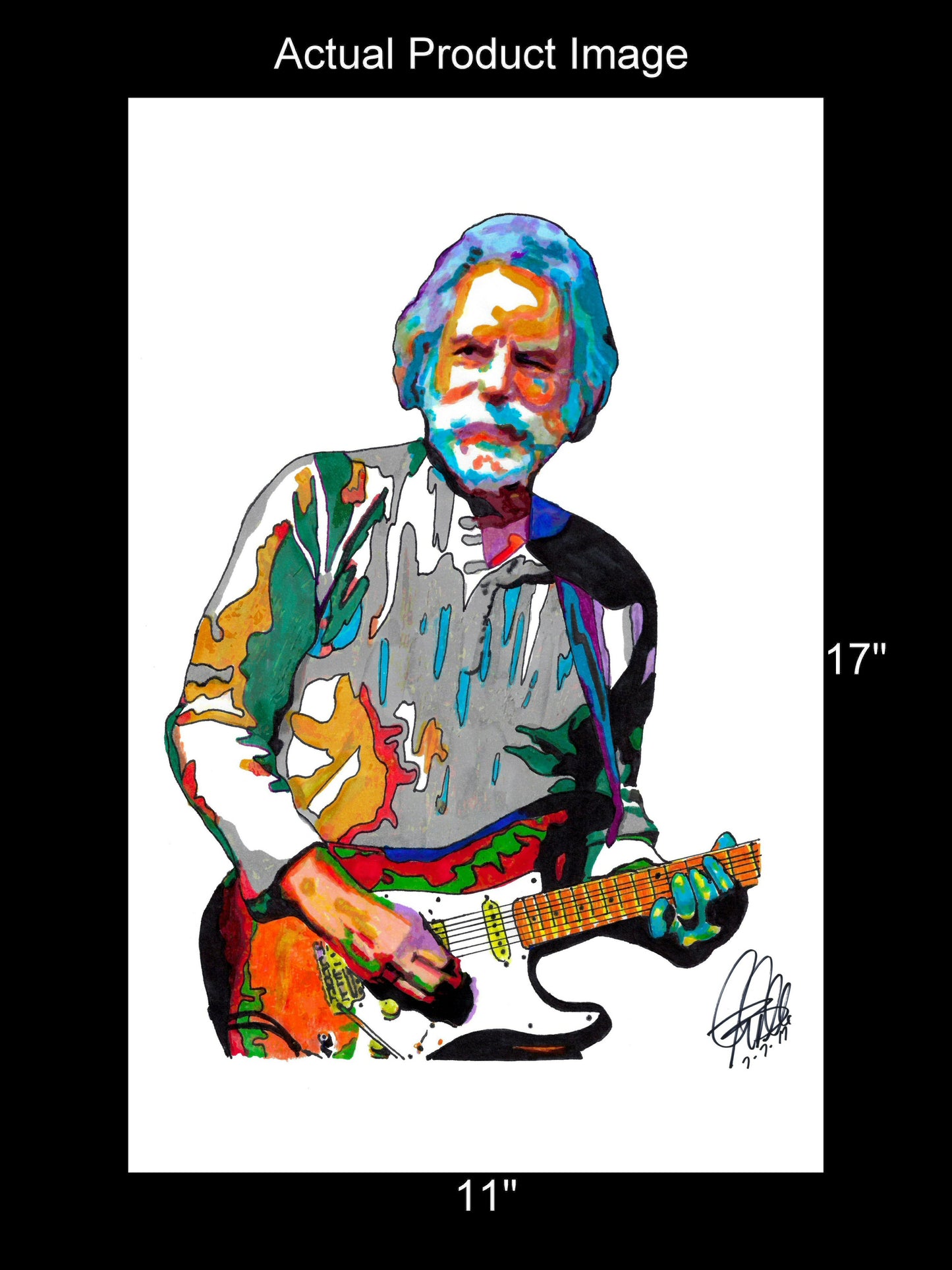 Bob Weir Grateful Dead Guitar Singer Rock Music Poster Print Wall Art 11x17