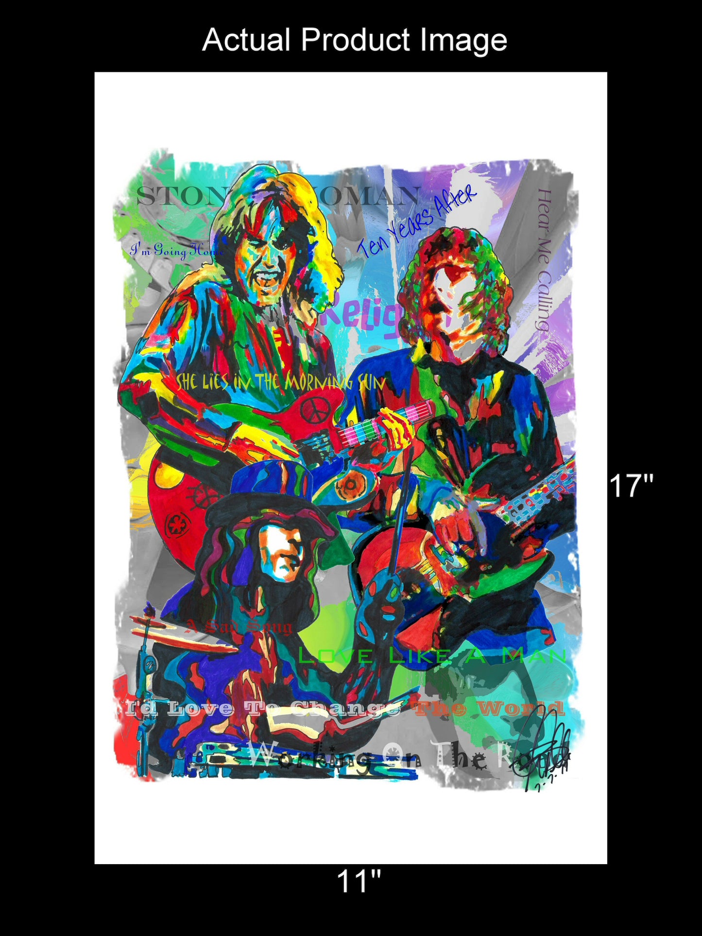 Ten Years After Blues Rock Music Poster Print Wall Art 11x17