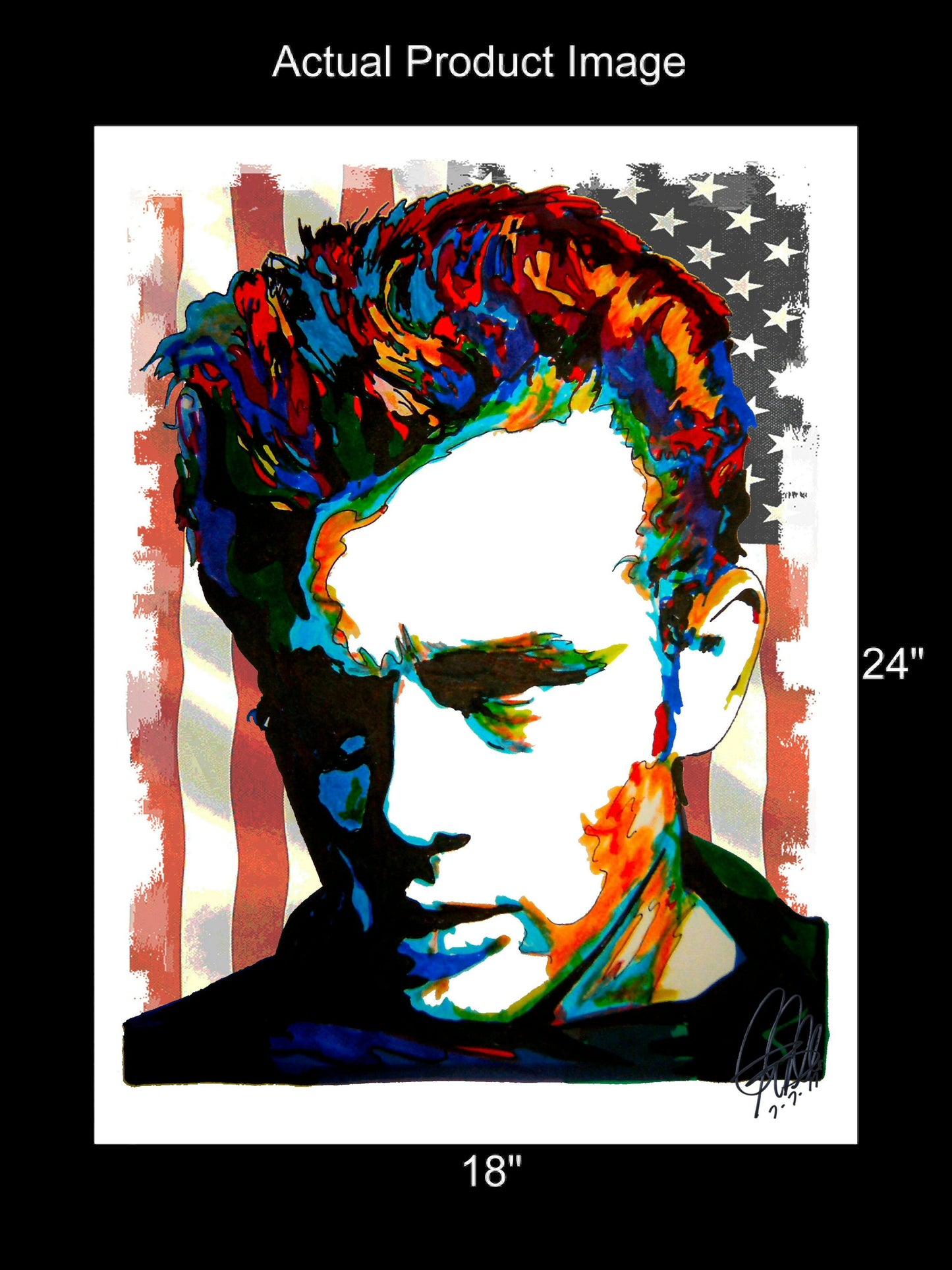 James Dean American Actor Movie Poster Print Wall Art 18x24