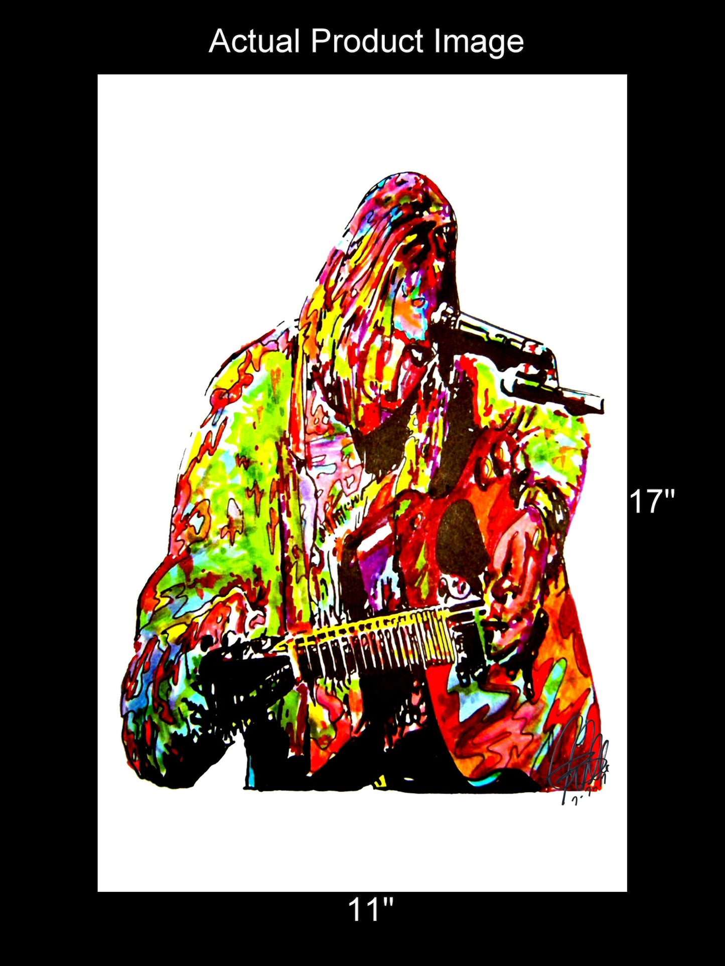 Kurt Cobain Nirvana Singer Rock Music Poster Print Wall Art 11x17