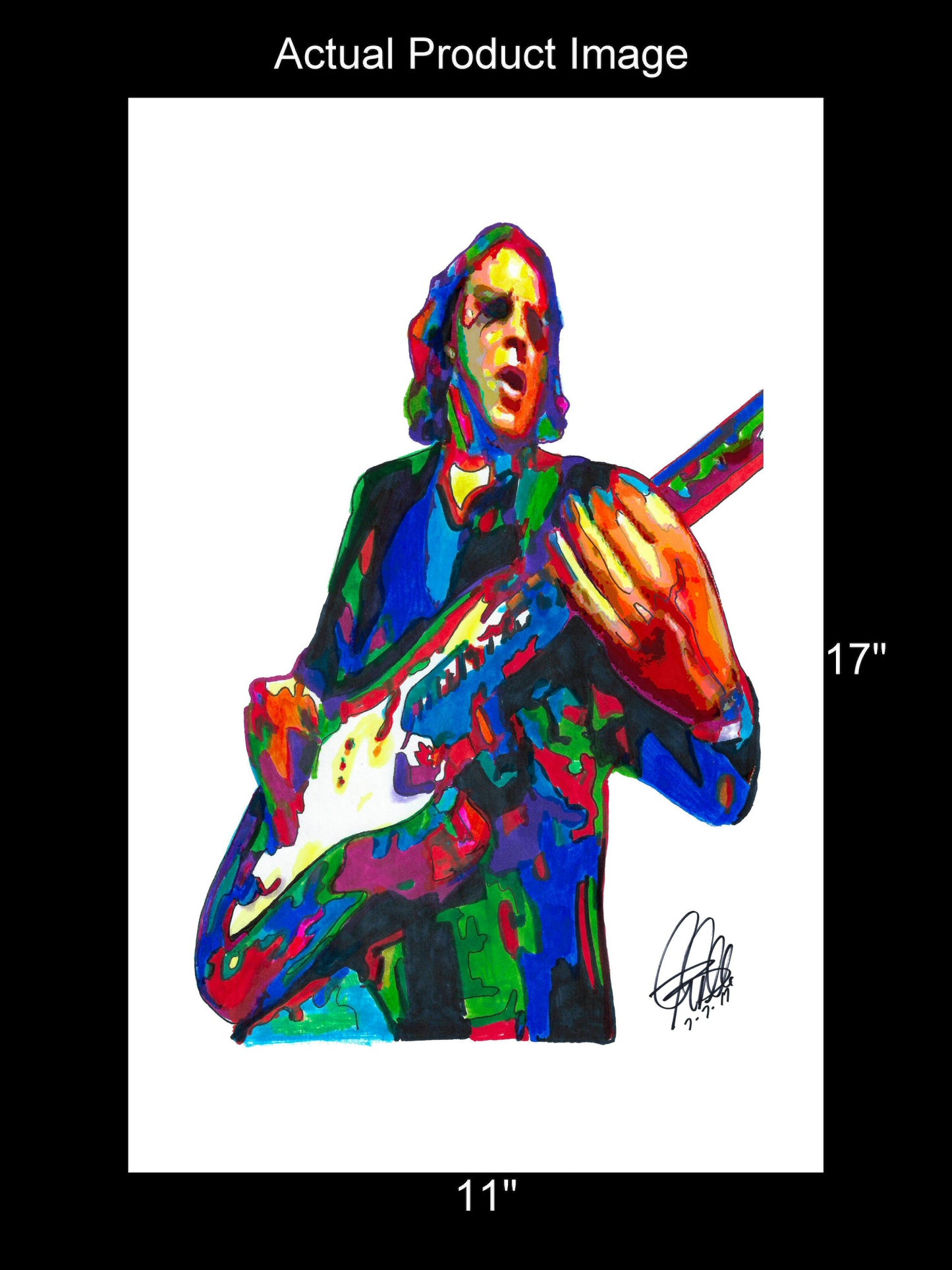 Joe Bonamassa Blues Rock Guitar Music Poster Print Wall Art 11x17