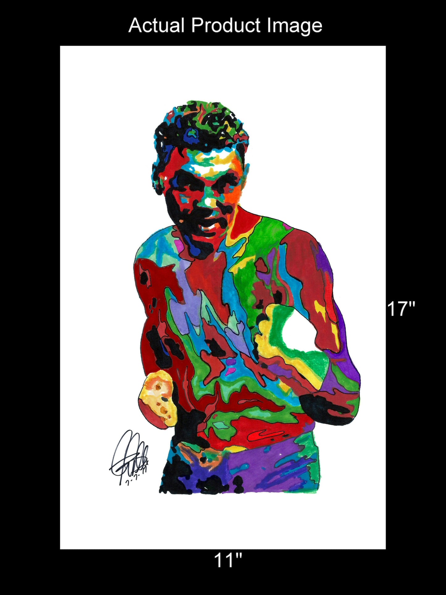 Jack Dempsey Boxing Sports Poster Print Wall Art 11x17