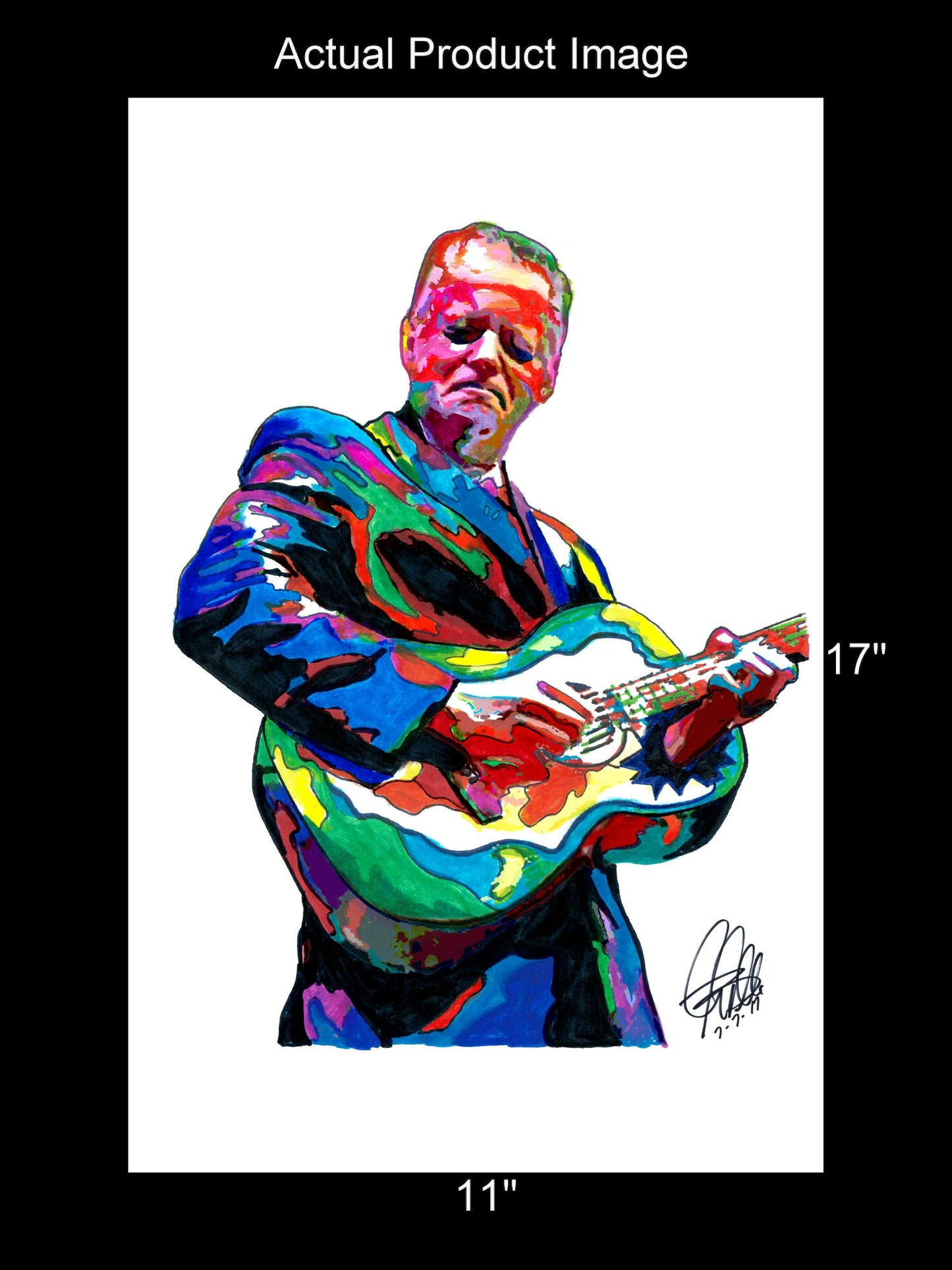 Tommy Emmanuel Acoustic Guitar Pop Rock Music Poster Print Wall Art 11x17