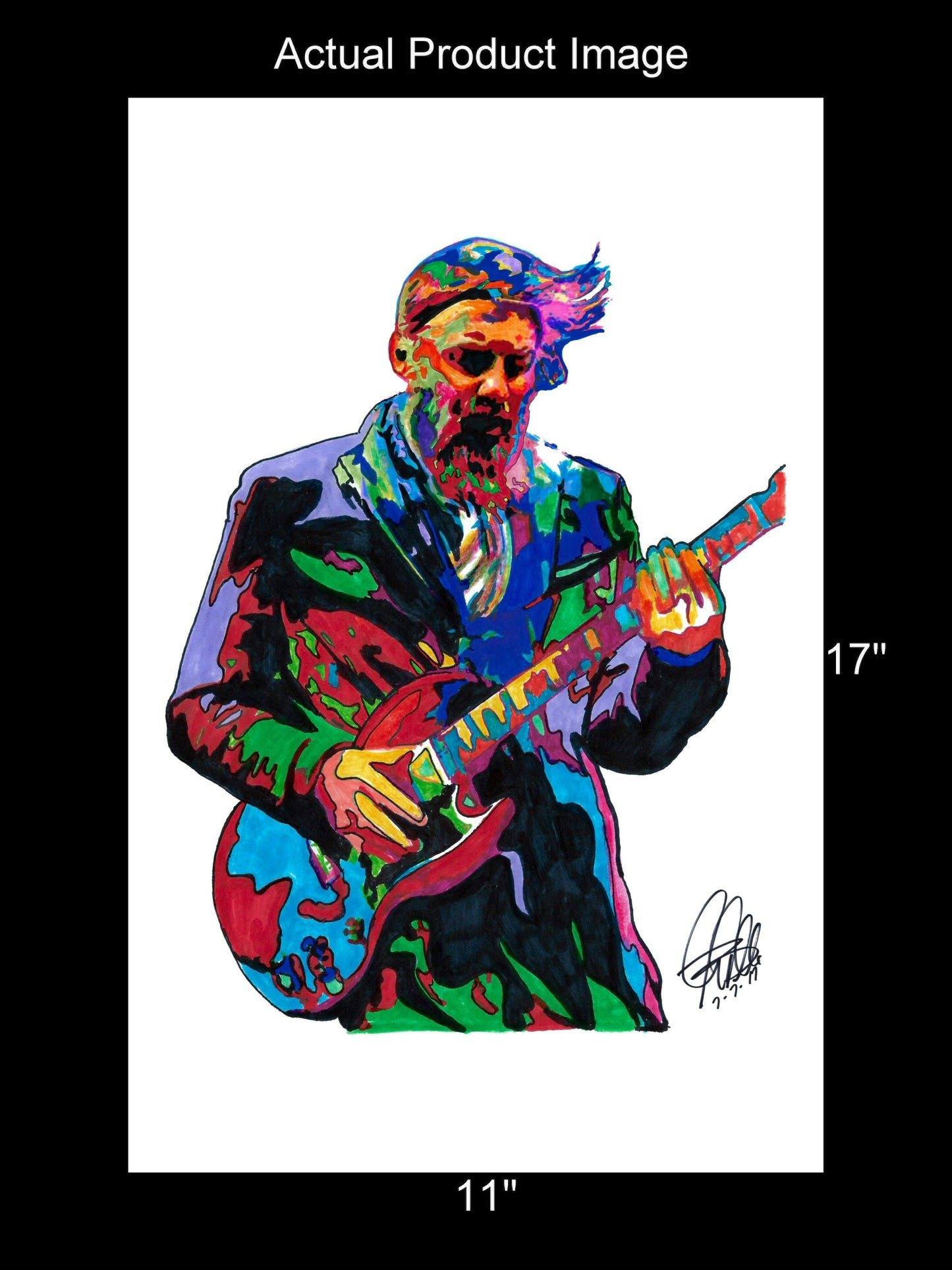 Derek Trucks Allman Brothers Guitar Rock Music Poster Print Wall Art 11x17