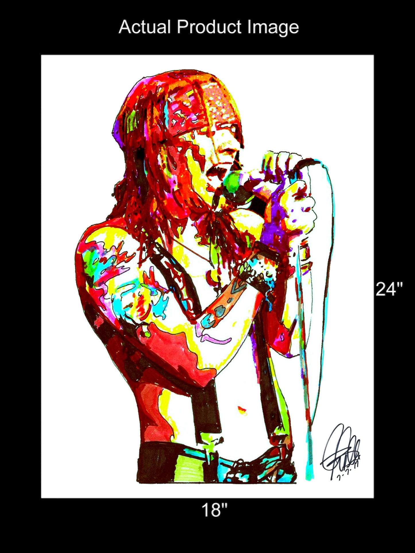 Axl Rose Guns N Roses Singer Rock Music Poster Print Wall Art 18x24