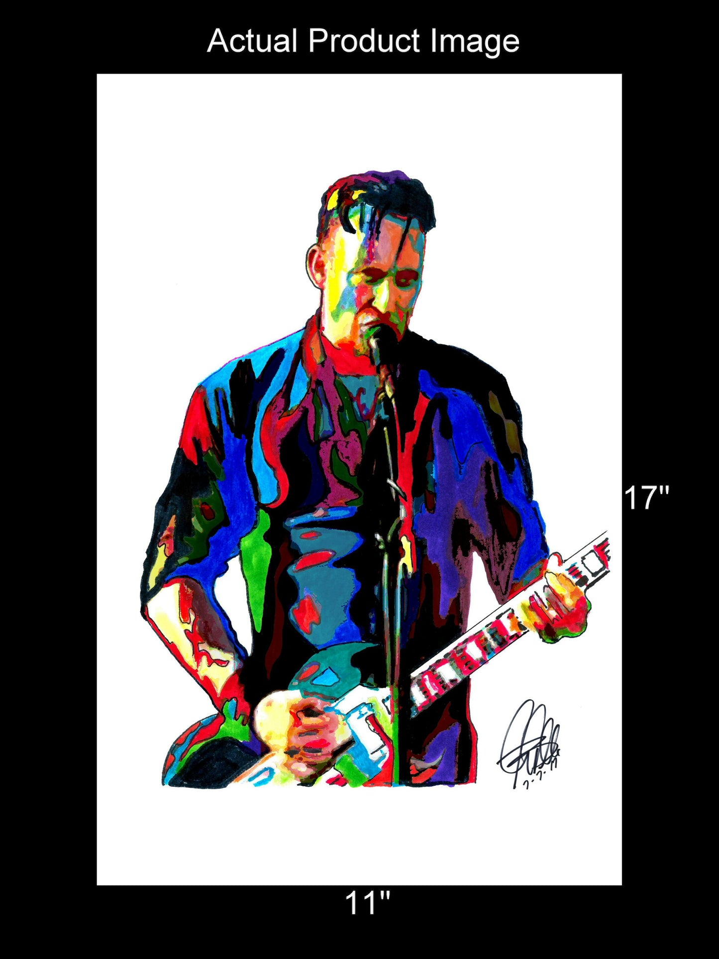 Michael Poulsen Volbeat Metal Rock Music Poster Print Wall Art 11x17