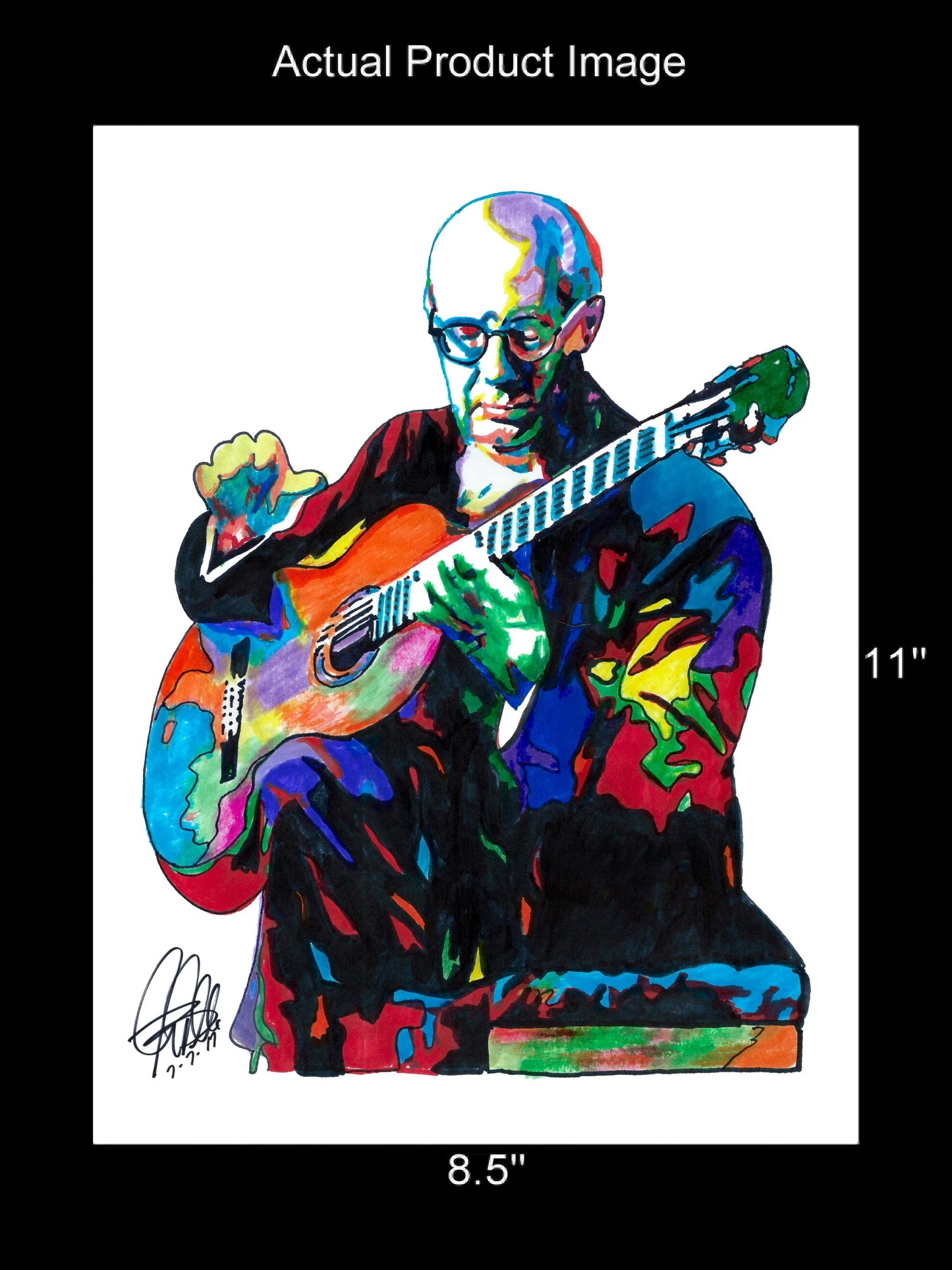 Andres Segovia Classical Spanish Guitar Music Poster Print Wall 8.5x11