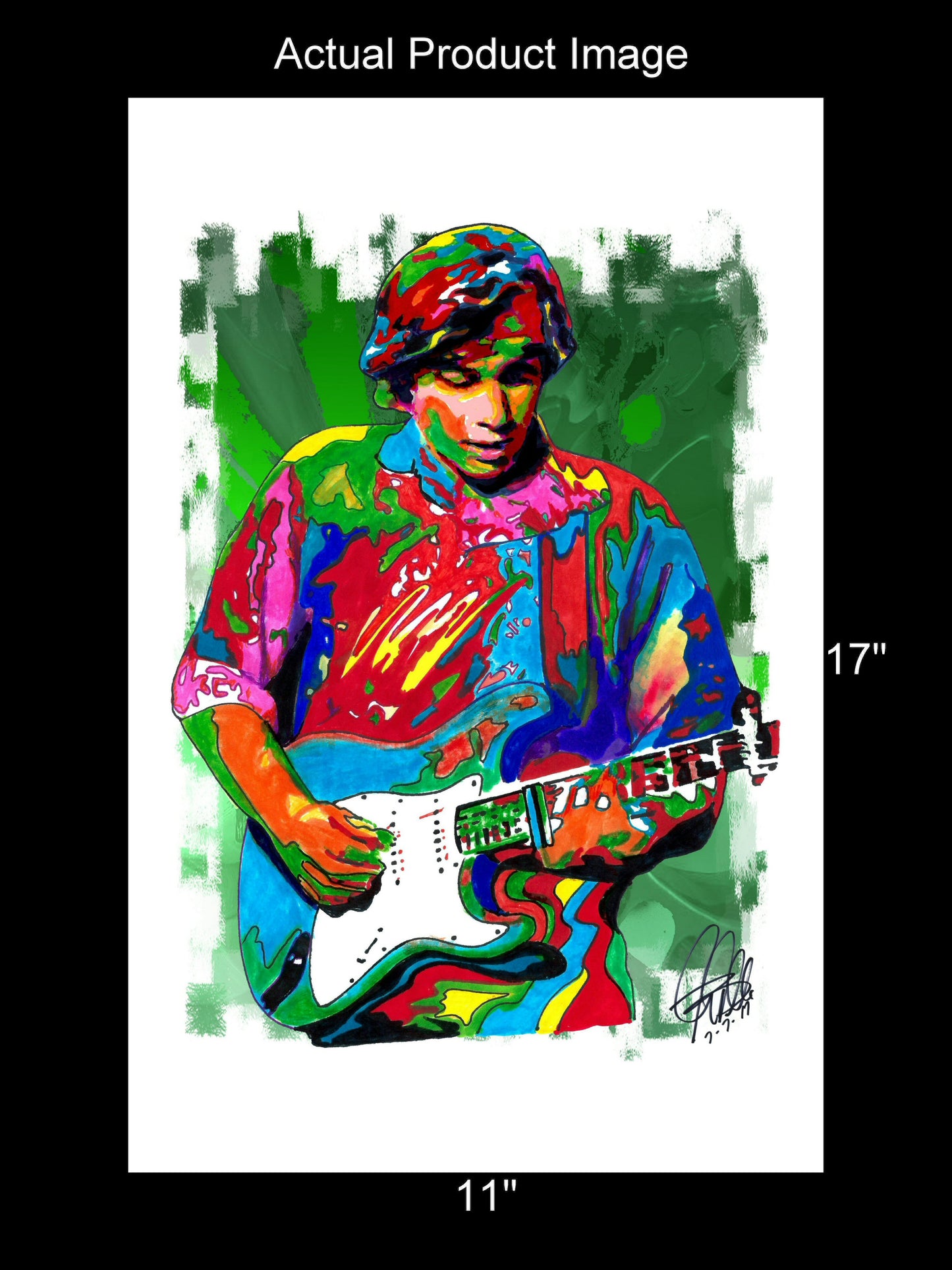 Ry Cooder Slide Guitar Blues Roots Rock Music Poster Print Wall Art 11x17