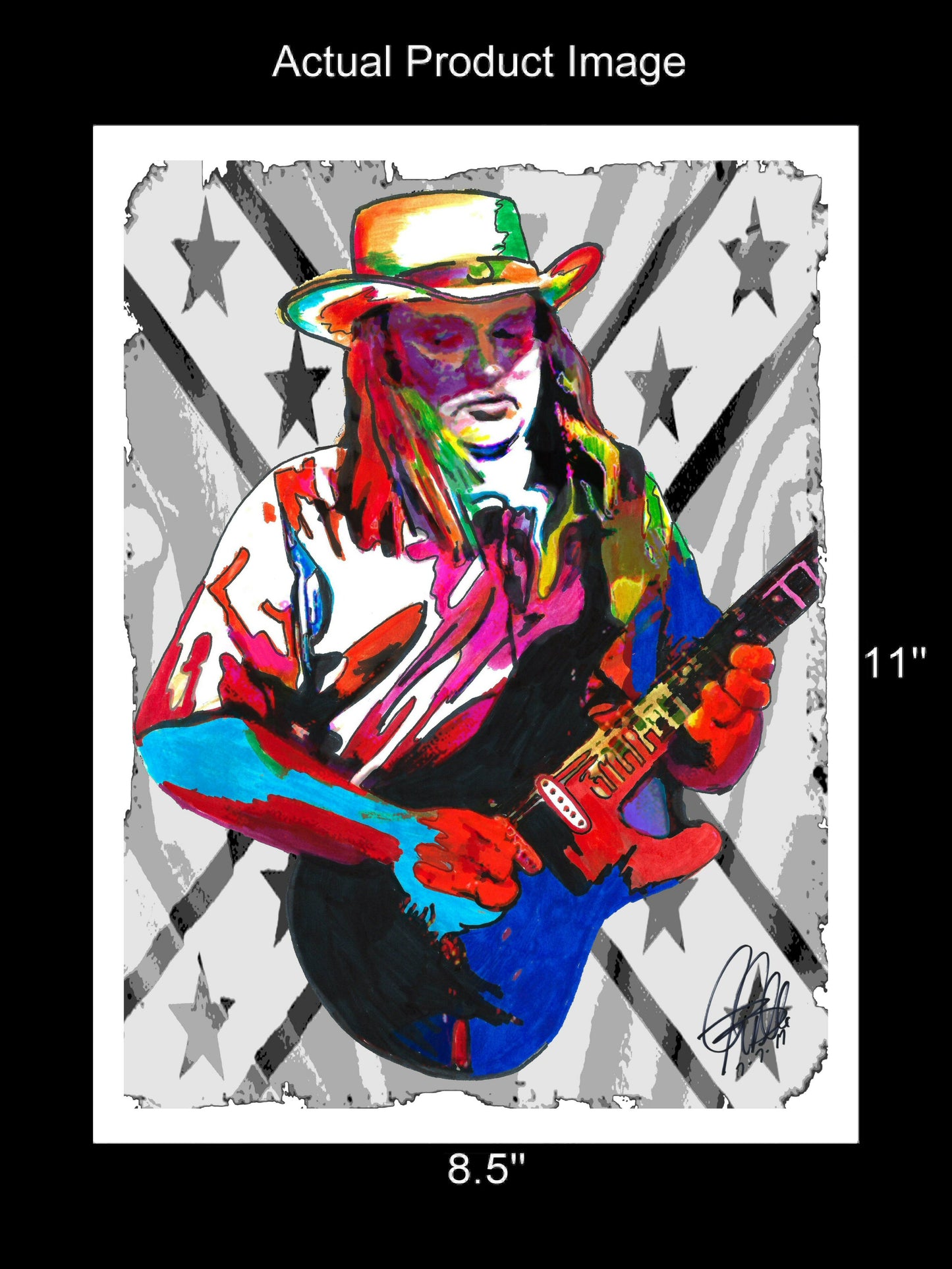 Ed King Lynyrd Skynyrd Guitar Rock Music Poster Print Wall Art 8.5x11