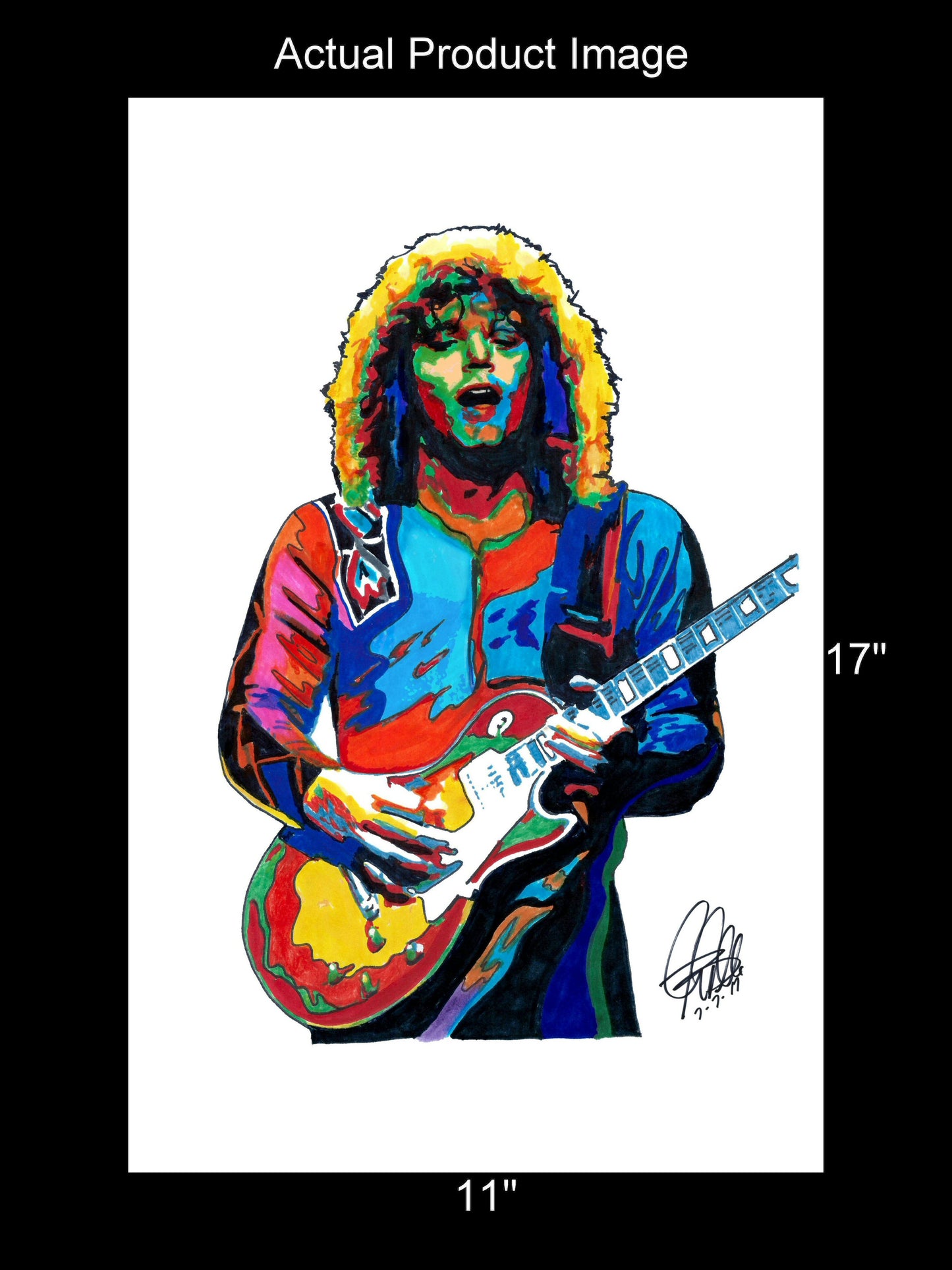 Gary Richrath REO Speedwagon Guitar Rock Music Print Poster Wall Art 11x17