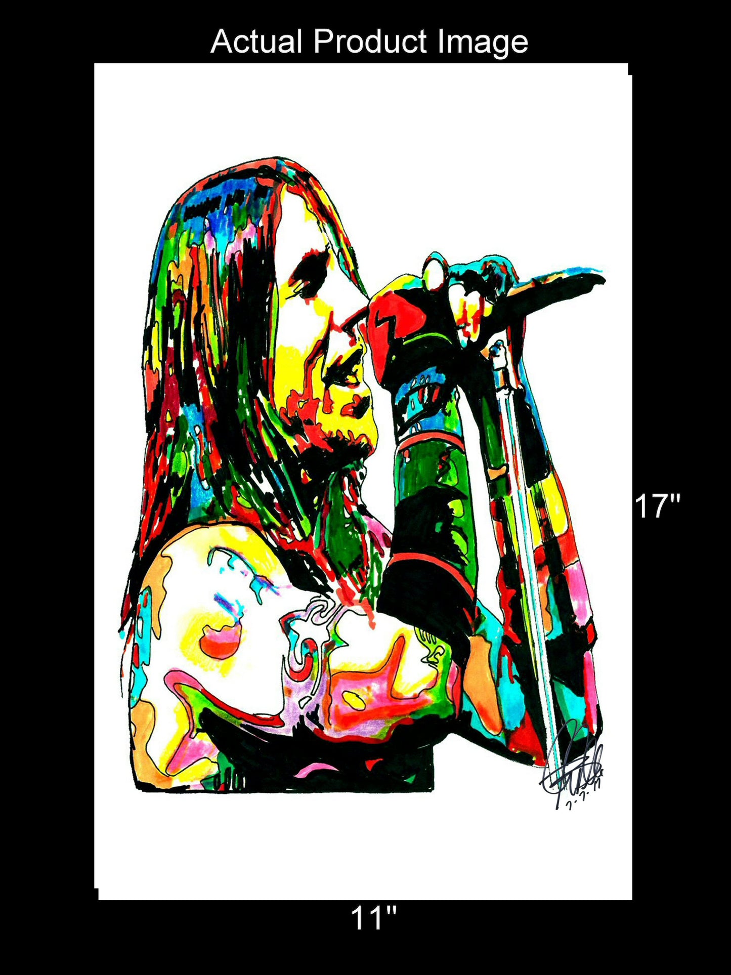 Anthony Kiedis Red Hot Chili Peppers Rock Music Poster Print Wall Art 11x17