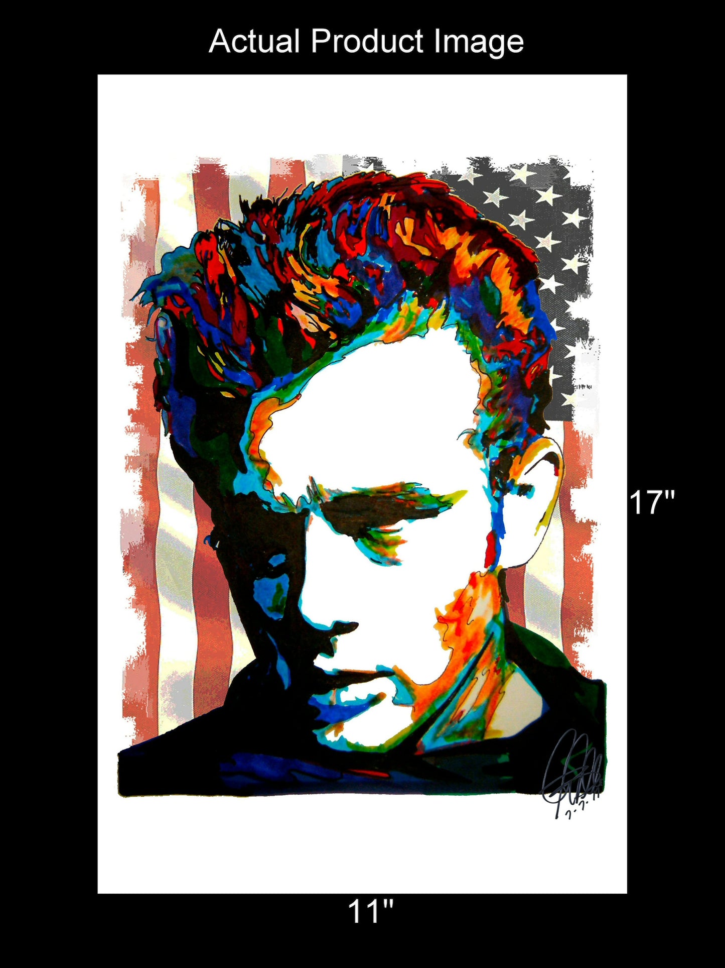 James Dean American Actor Movie Poster Print Wall Art 11x17