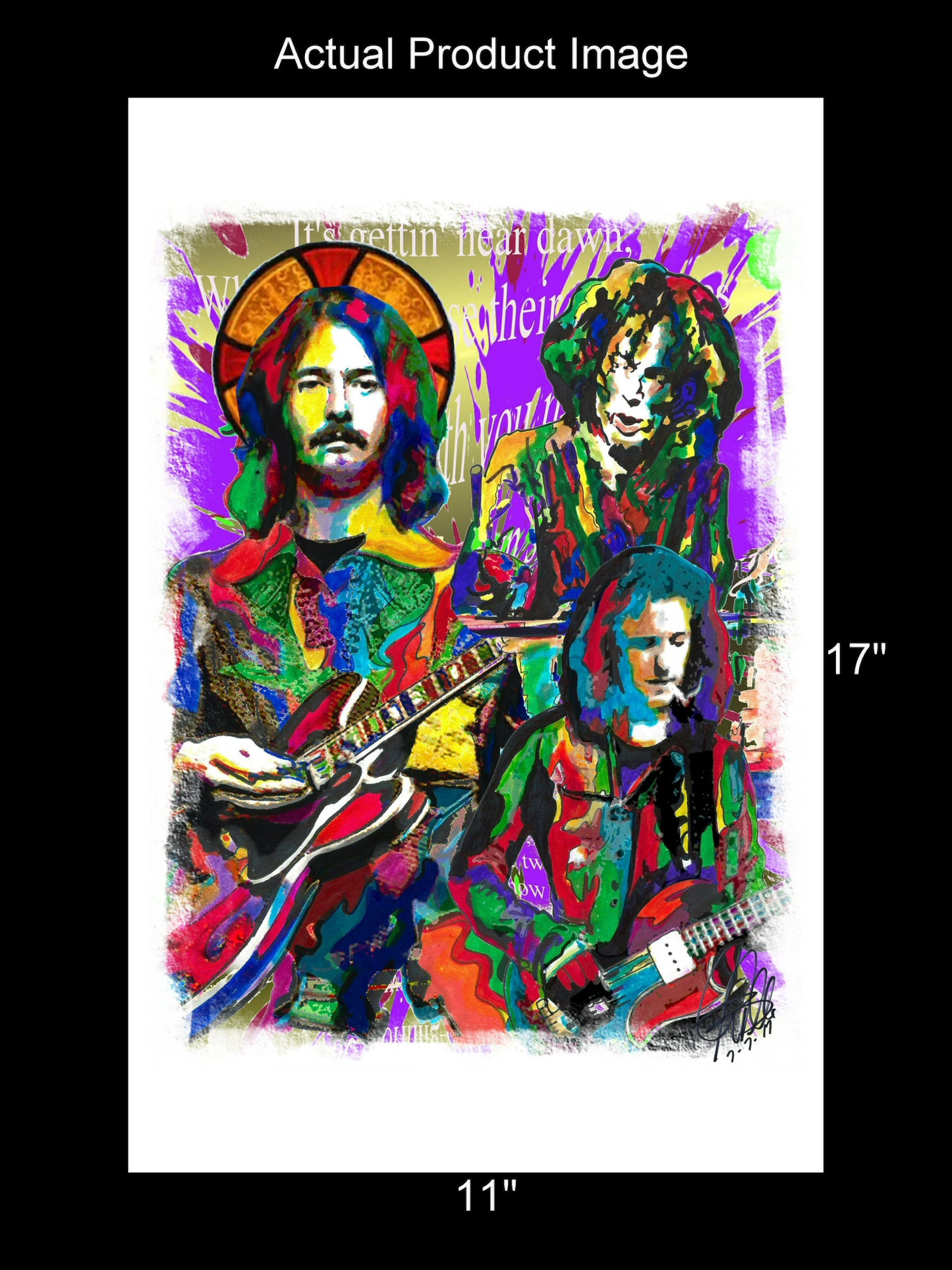 Cream Clapton Bruce Baker Rock Music Poster Print Wall Art 11x17