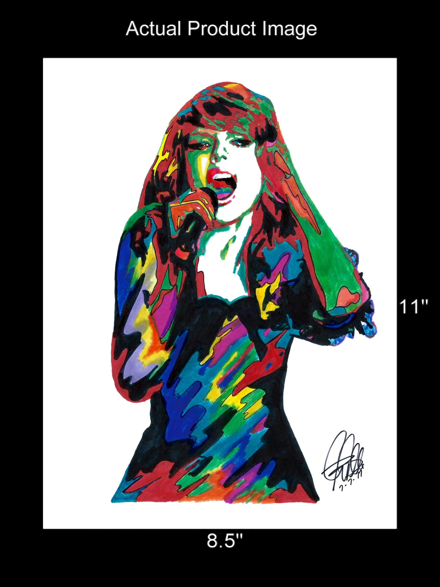 Taylor Swift Singer Music Poster Print Wall Art 8.5x11