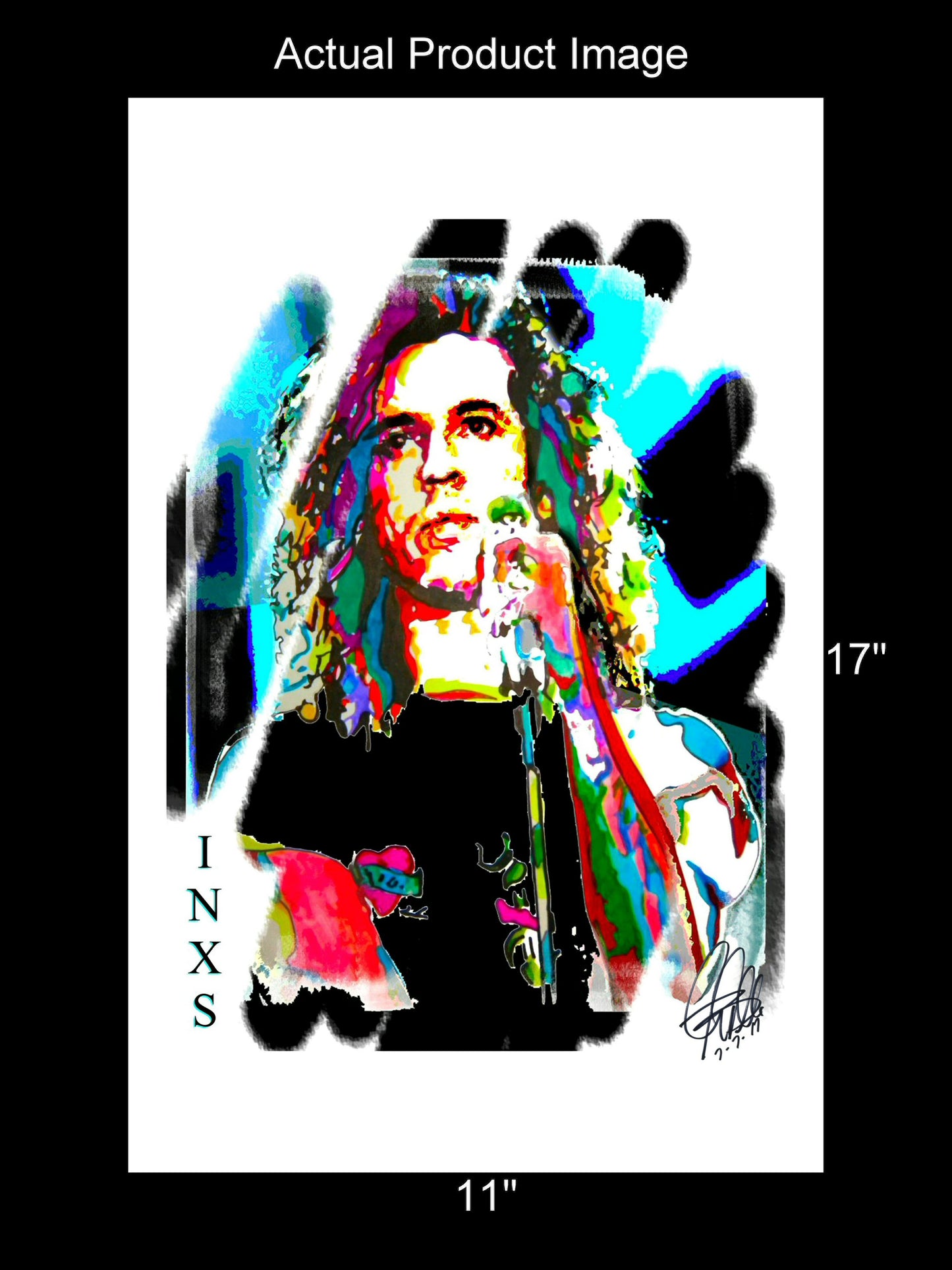 Michael Hutchence INXS Singer New Wave Rock Music Poster Print Wall Art 11x17