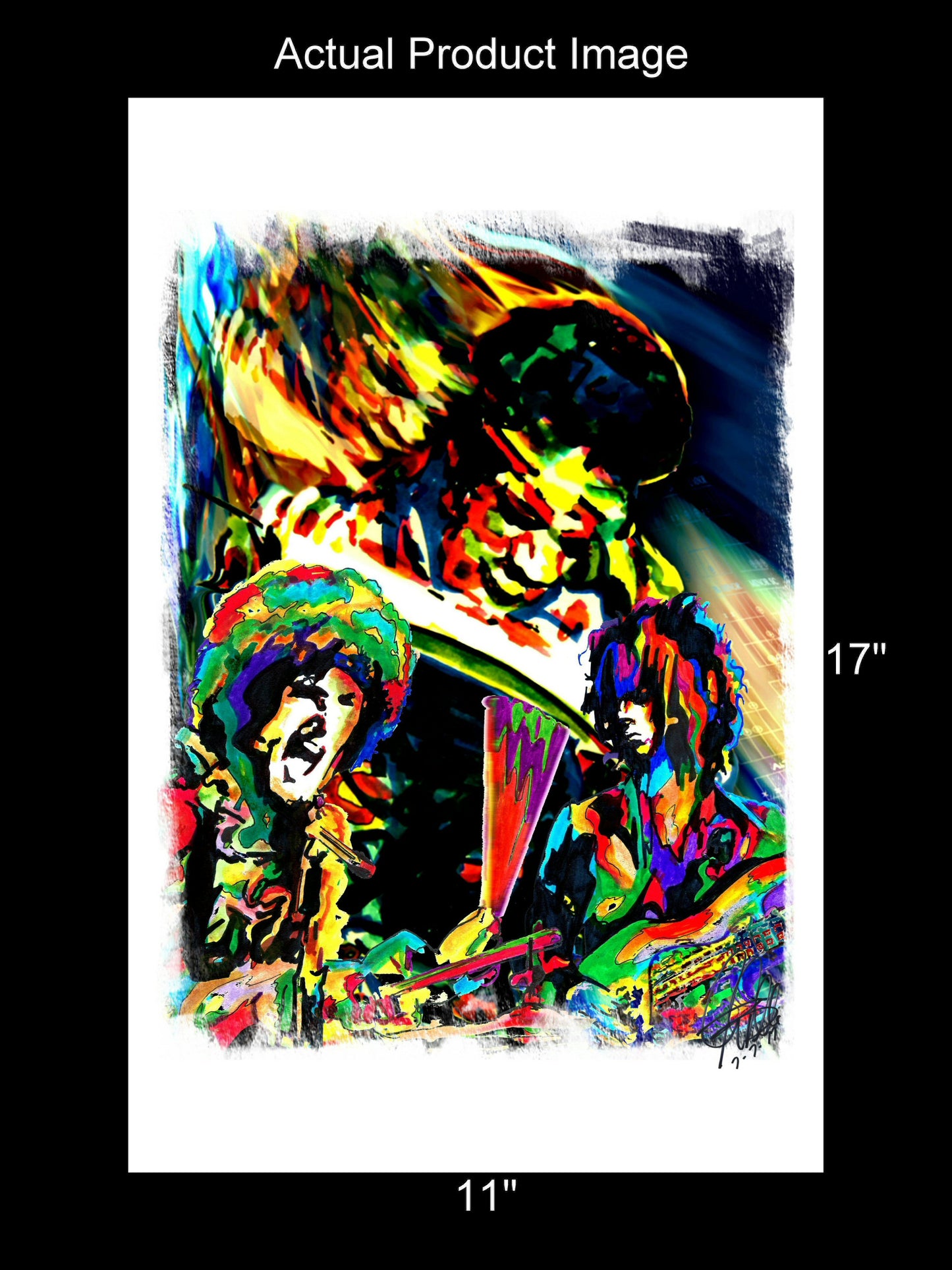 The Jimi Hendrix Experience Blues Hard Rock Music Poster Print Wall Art 11x17