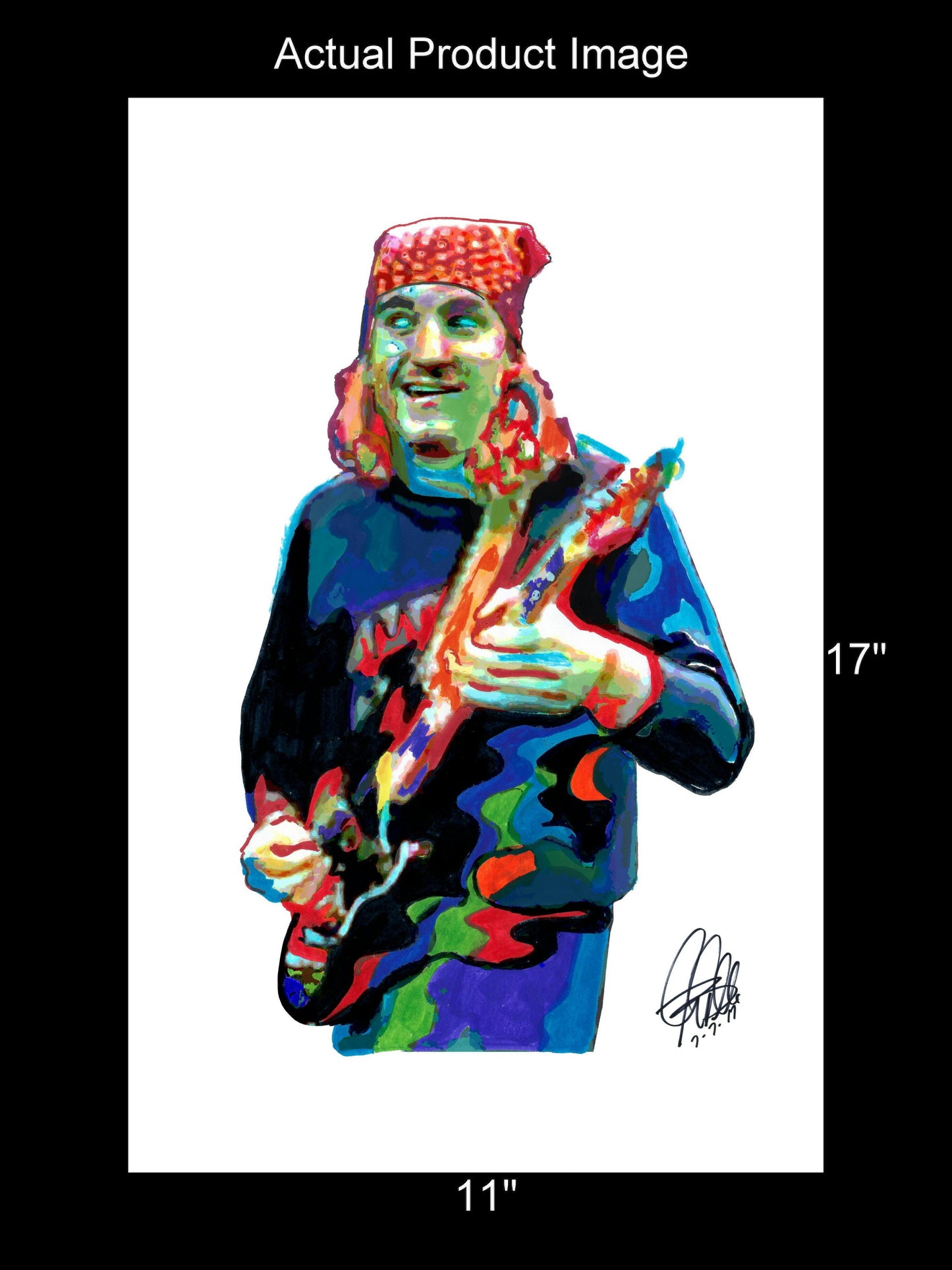 Joe Walsh Eagles Singer Guitar Rock Music Poster Print Wall Art 11x17